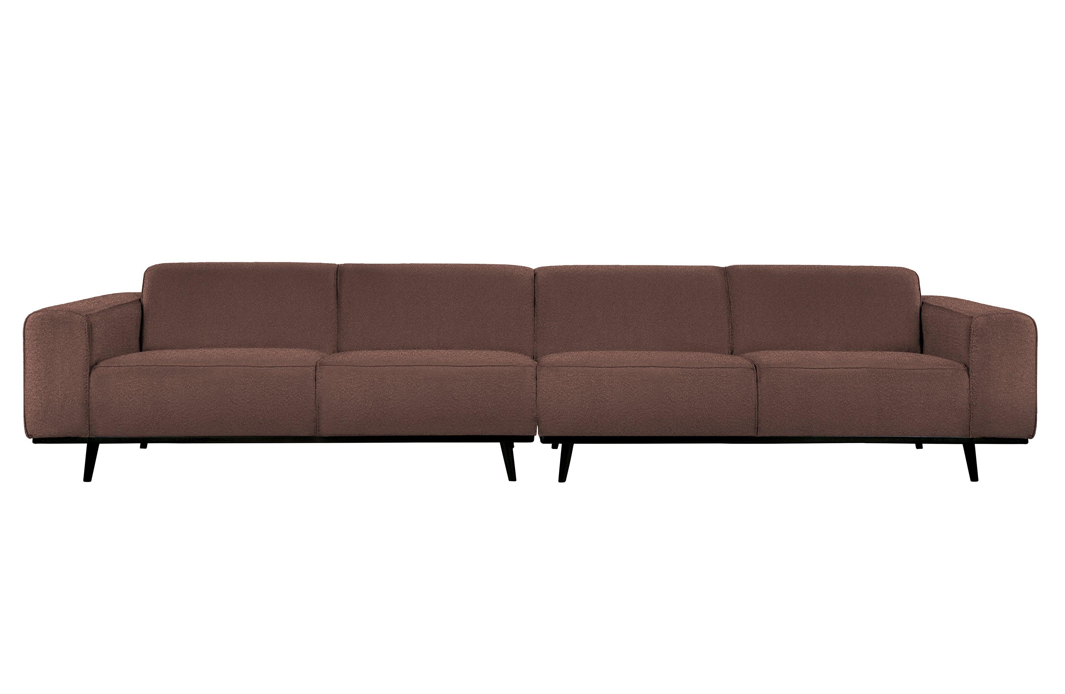 Sofa 4-osobowa STATEMENT boucle brązowy Be Pure 372 cm   Eye on Design