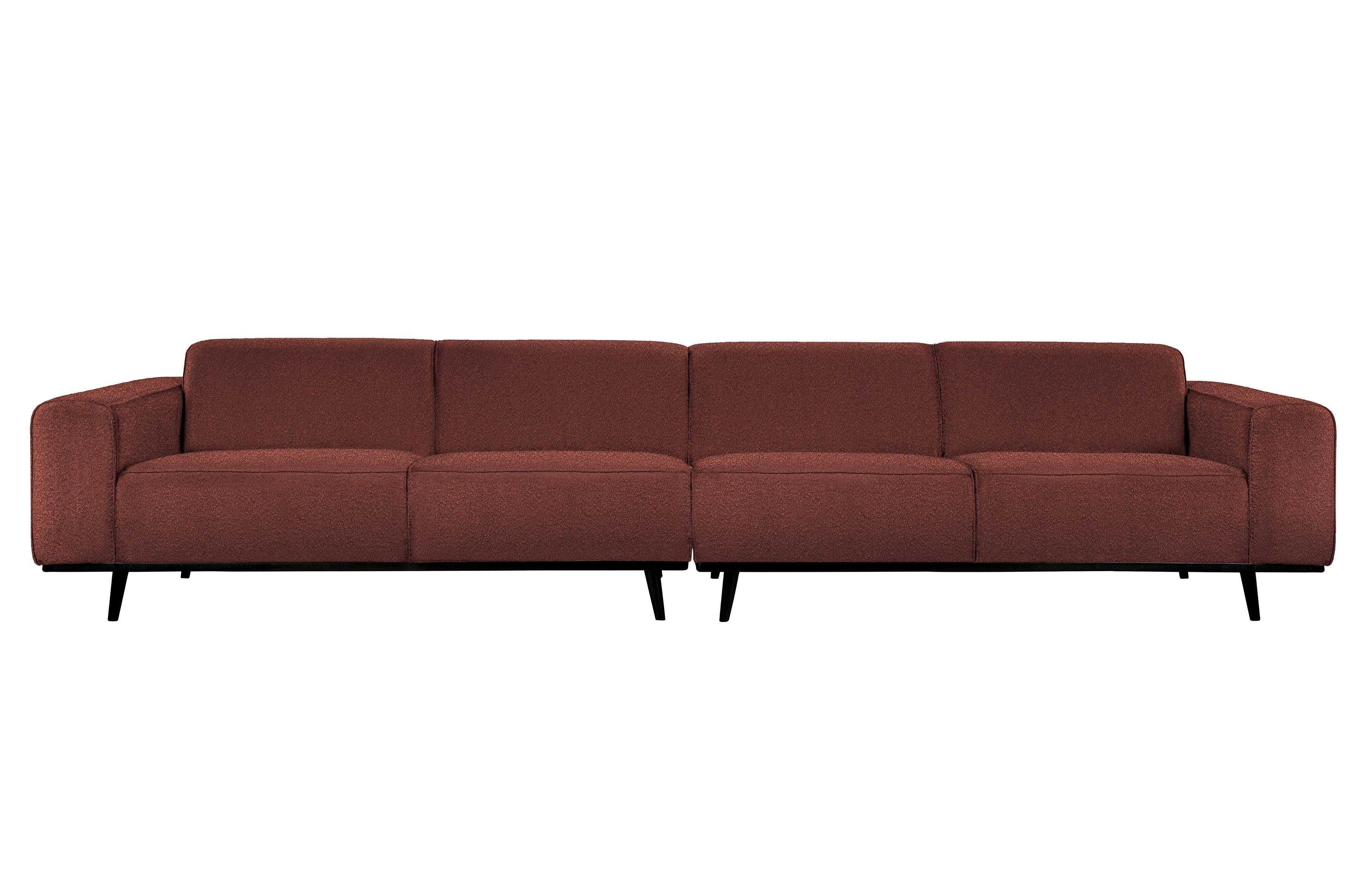 Sofa 4-osobowa STATEMENT boucle kasztanowy Be Pure 372 cm   Eye on Design