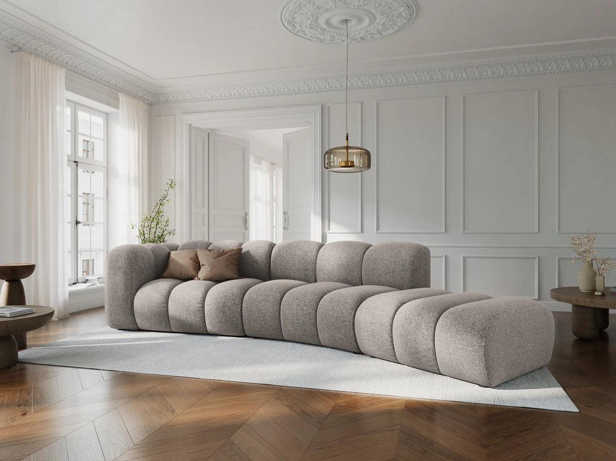 Sofa 5-osobowa prawostronna SKYLER beżowy szenil Interieurs 86    Eye on Design