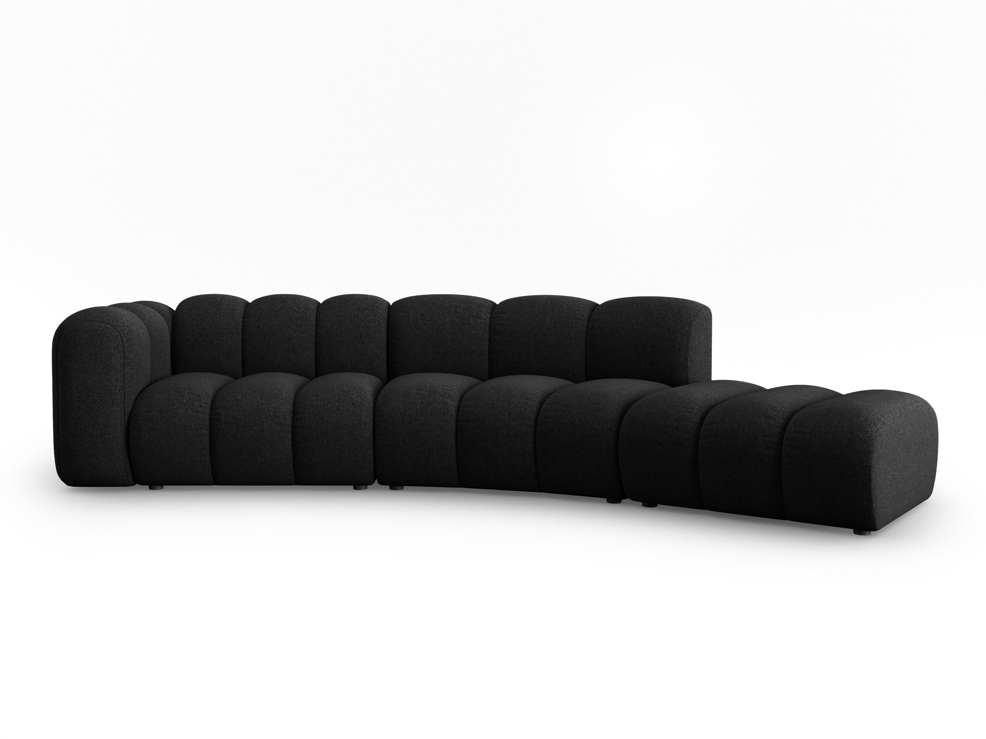 Sofa 5-osobowa prawostronna SKYLER czarny szenil Interieurs 86    Eye on Design