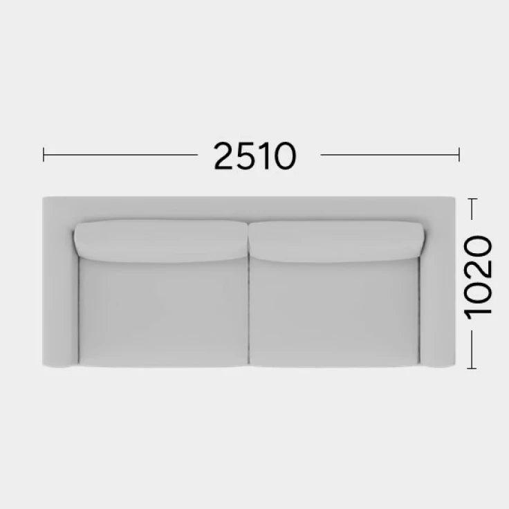 Sofa AIR Rosanero 251x102 cm Grupa 0 Nie Eye on Design