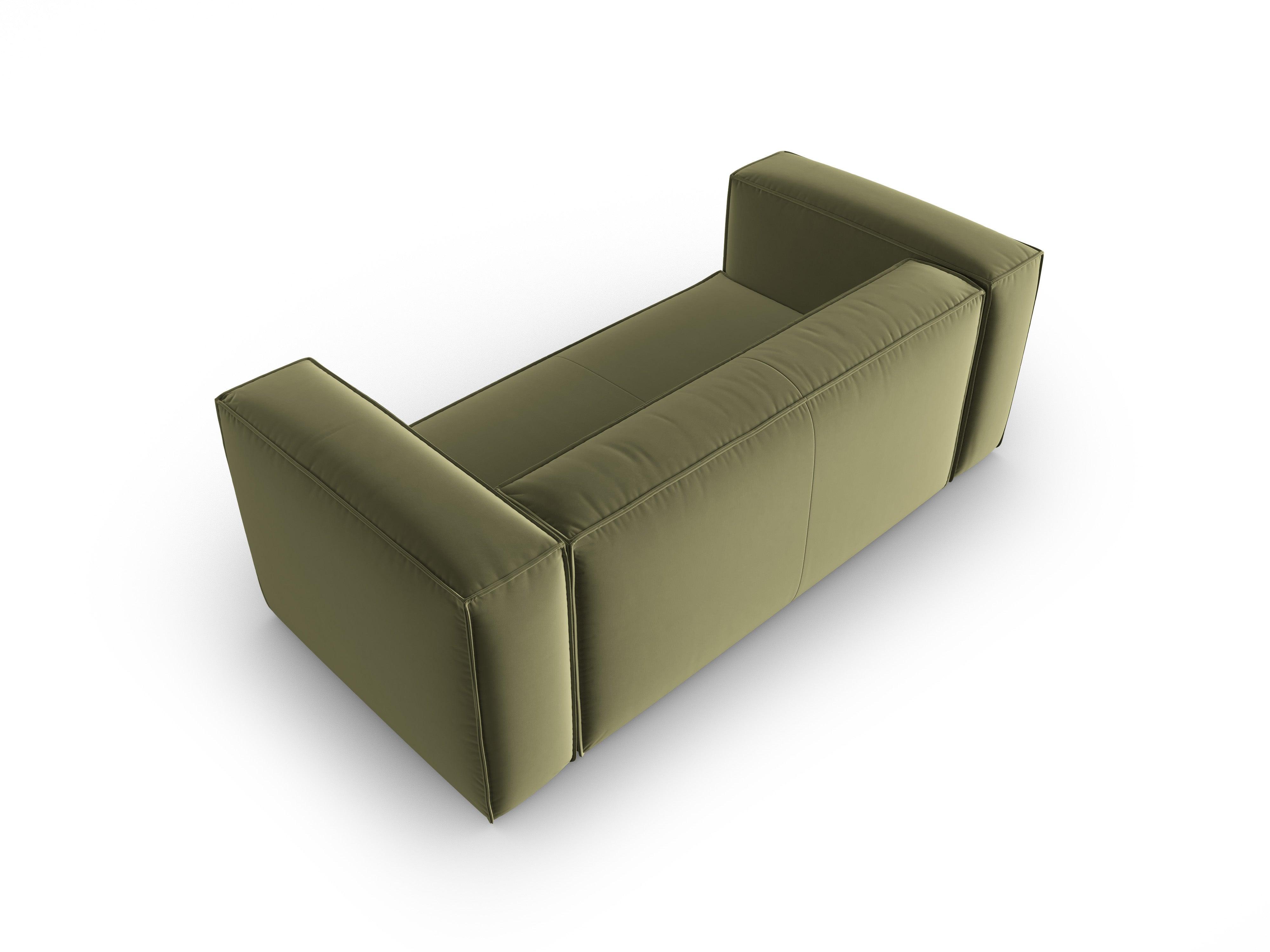 Sofa aksamitna 2-osobowa MACKAY jasnozielony Cosmopolitan Design    Eye on Design