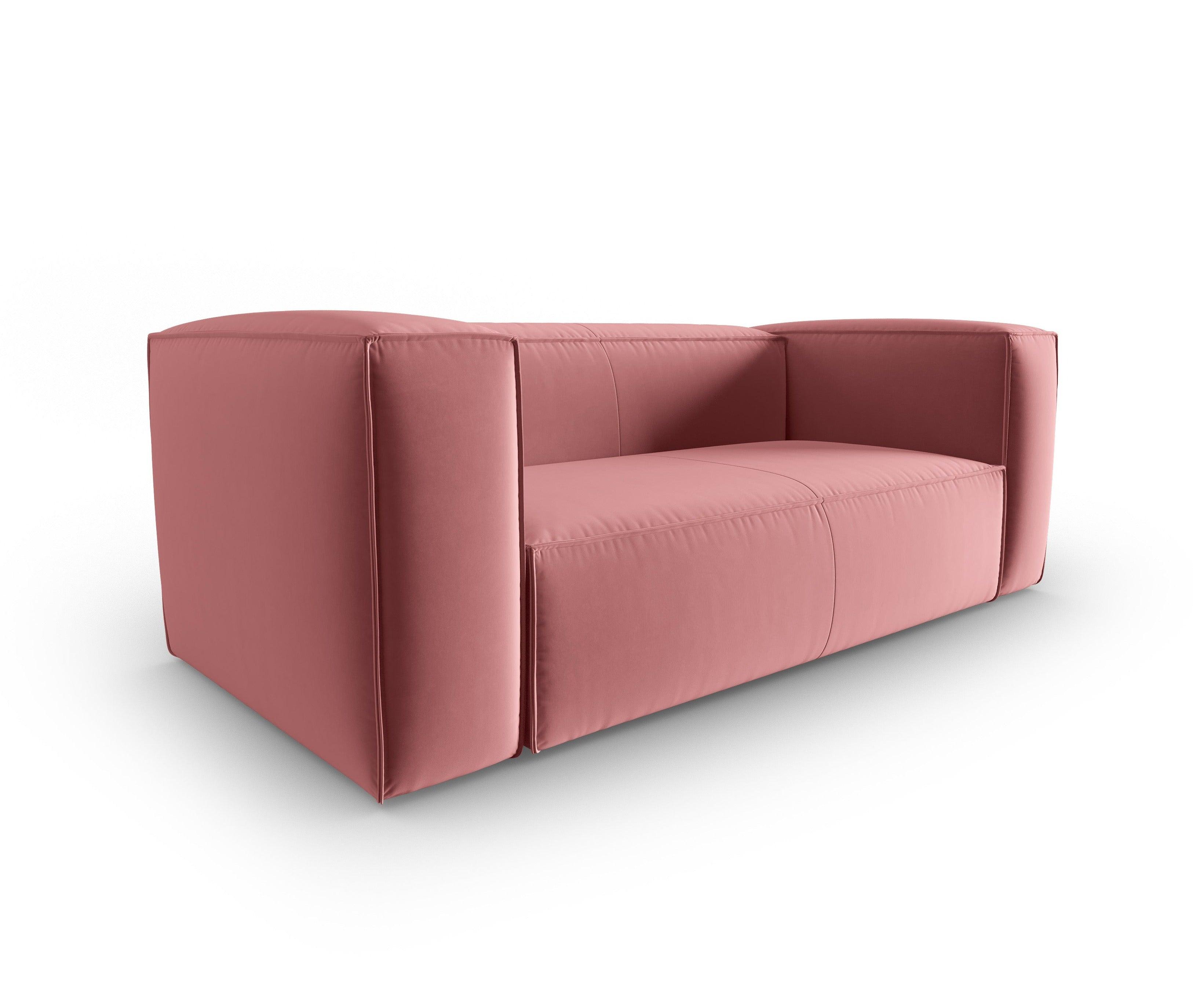 Sofa aksamitna 2-osobowa MACKAY łososiowy Cosmopolitan Design    Eye on Design