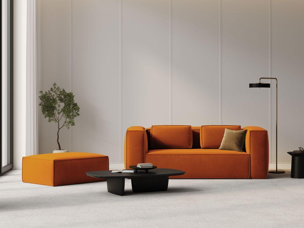 Sofa aksamitna 2-osobowa MACKAY terracotta Cosmopolitan Design    Eye on Design