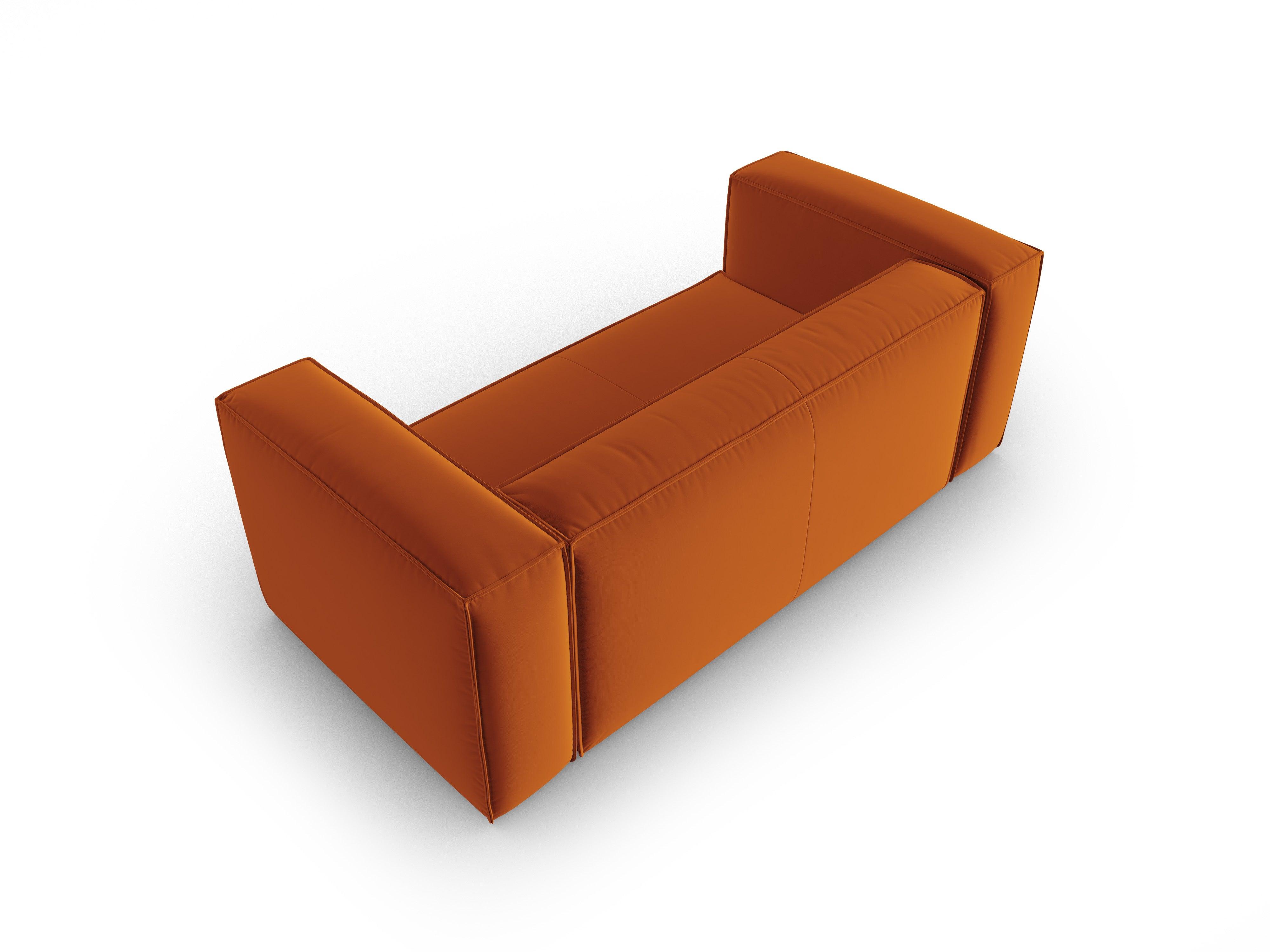 Sofa aksamitna 2-osobowa MACKAY terracotta Cosmopolitan Design    Eye on Design