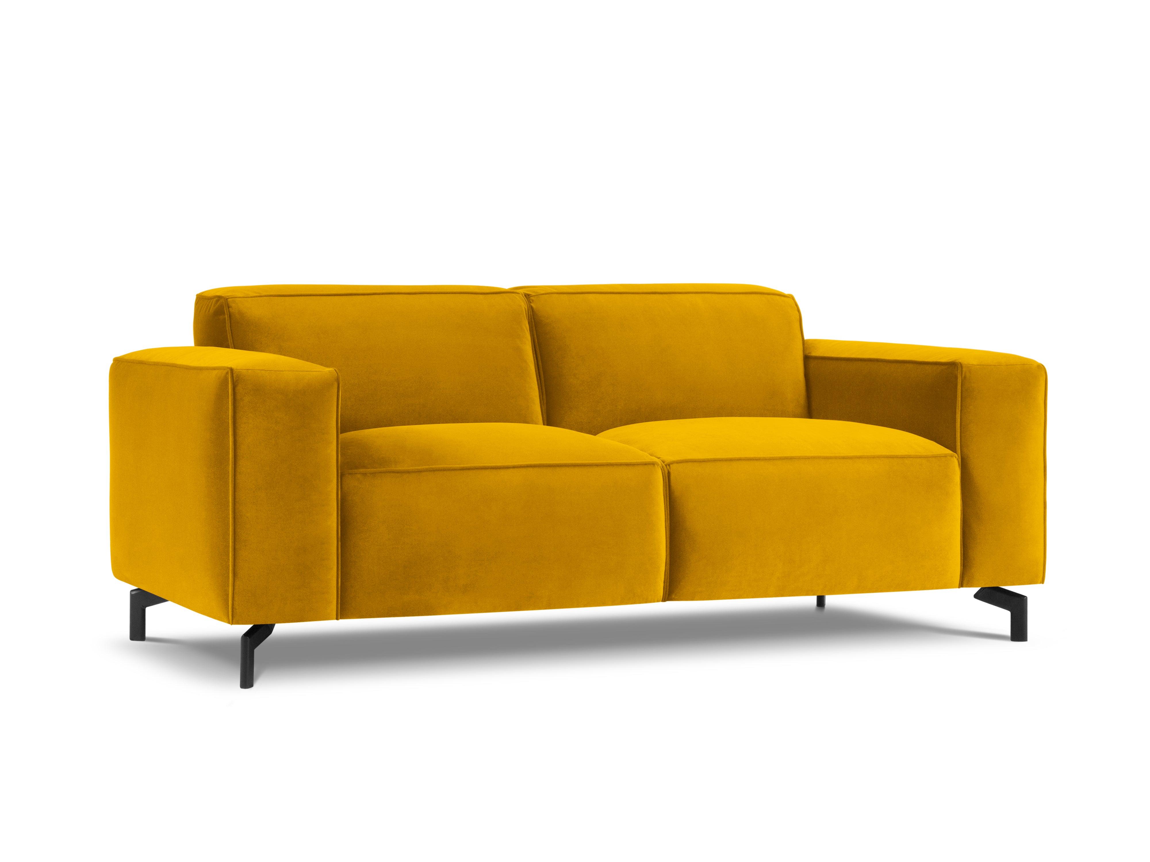 Sofa aksamitna 2-osobowa PARADIS żółty CXL by Christian Lacroix    Eye on Design