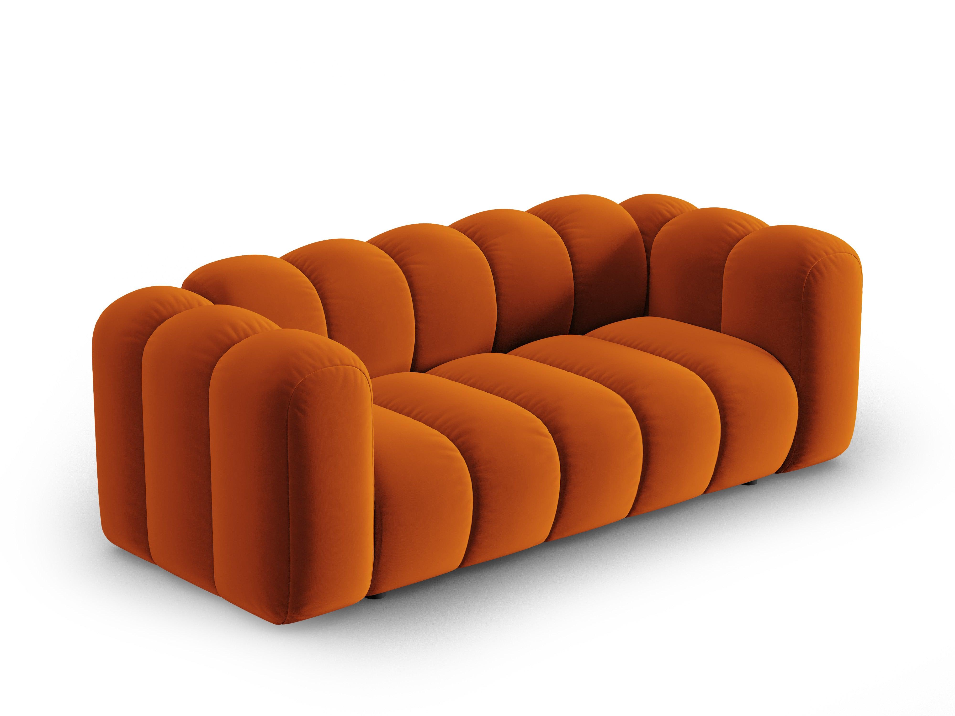 Sofa aksamitna 2-osobowa SKYLER ceglany Interieurs 86    Eye on Design