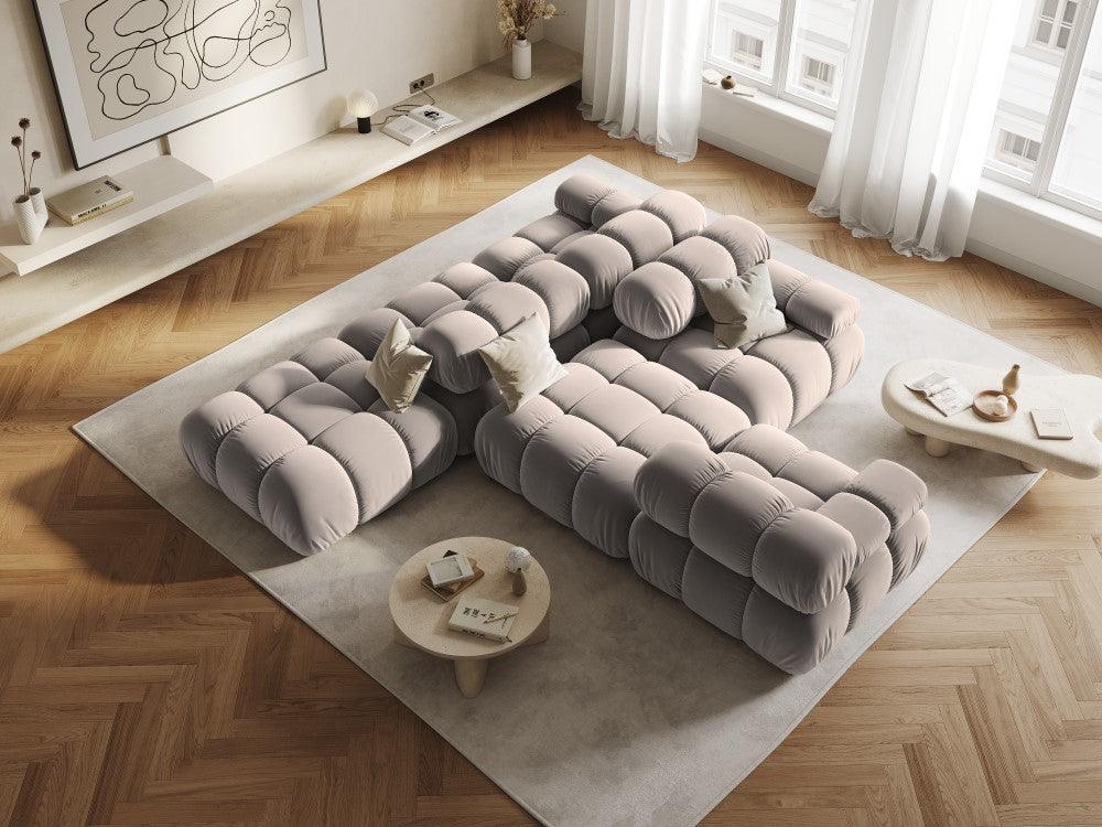 Sofa aksamitna 2-osobowa TROPEA cappuccino Milo Casa    Eye on Design