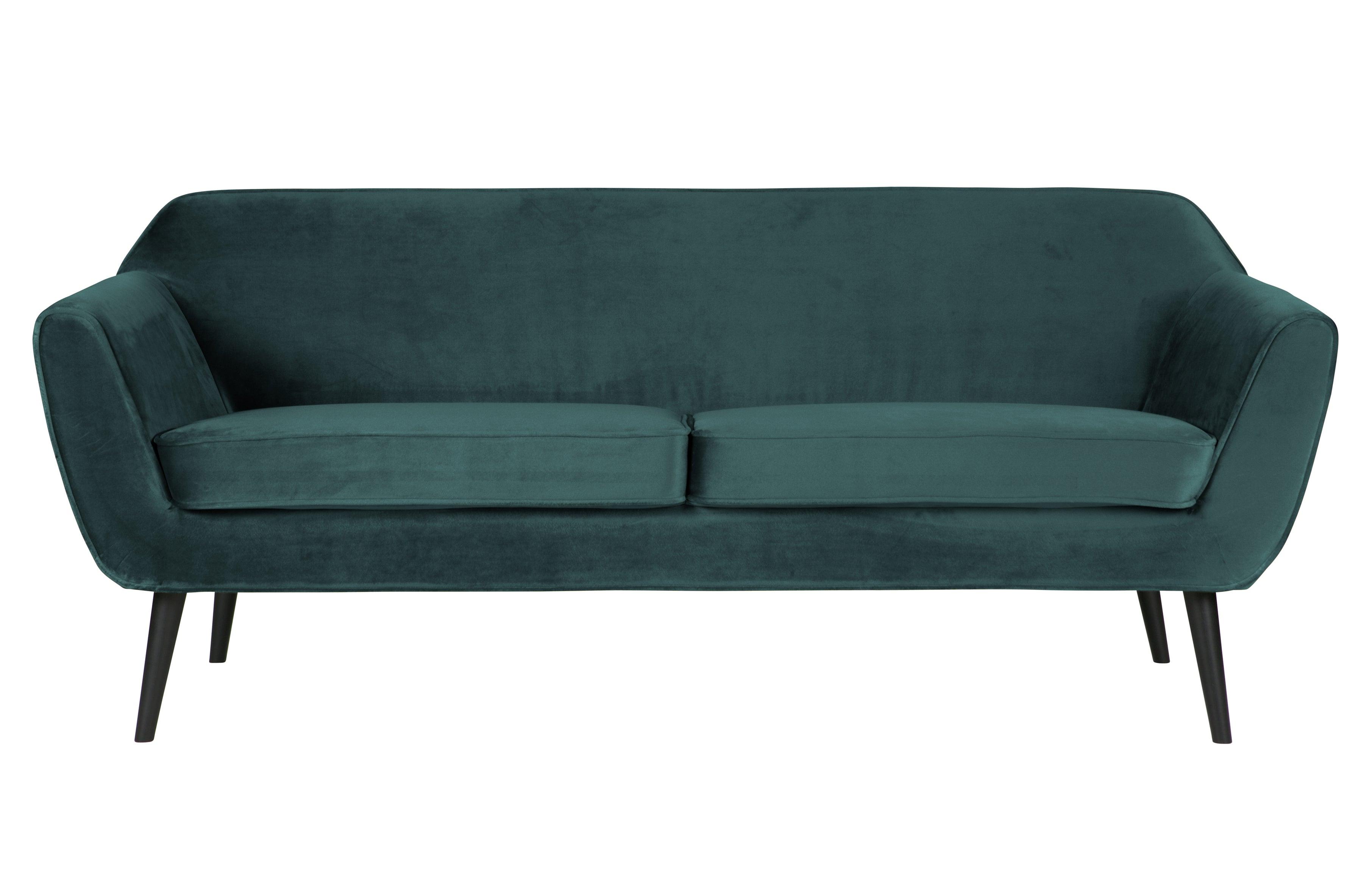 Sofa aksamitna 2,5-osobowa ROCCO morski Woood    Eye on Design