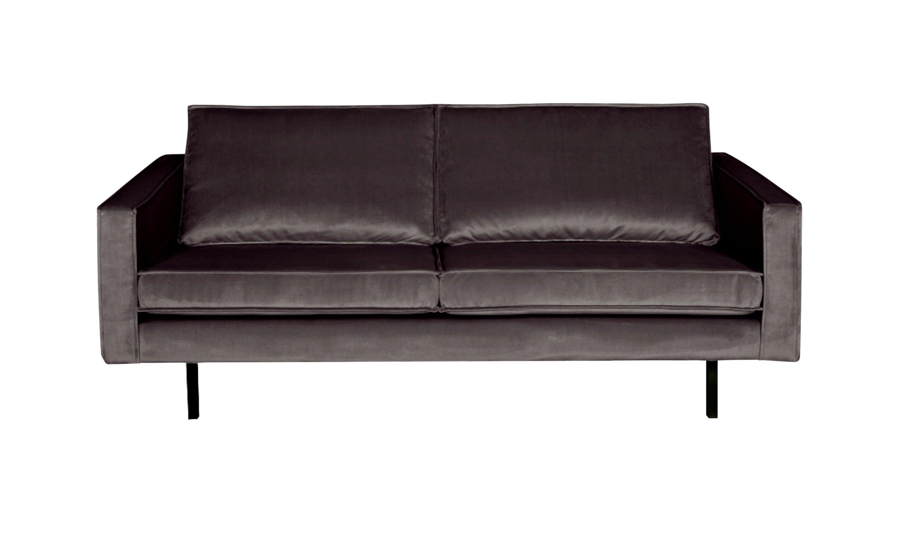 Sofa aksamitna 2,5-osobowa RODEO antracytowy Be Pure    Eye on Design