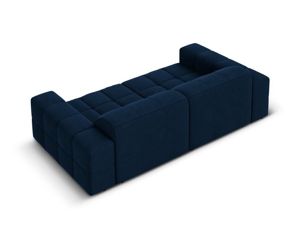 Sofa aksamitna 3-osobowa CHICAGO granat królewski Cosmopolitan Design    Eye on Design