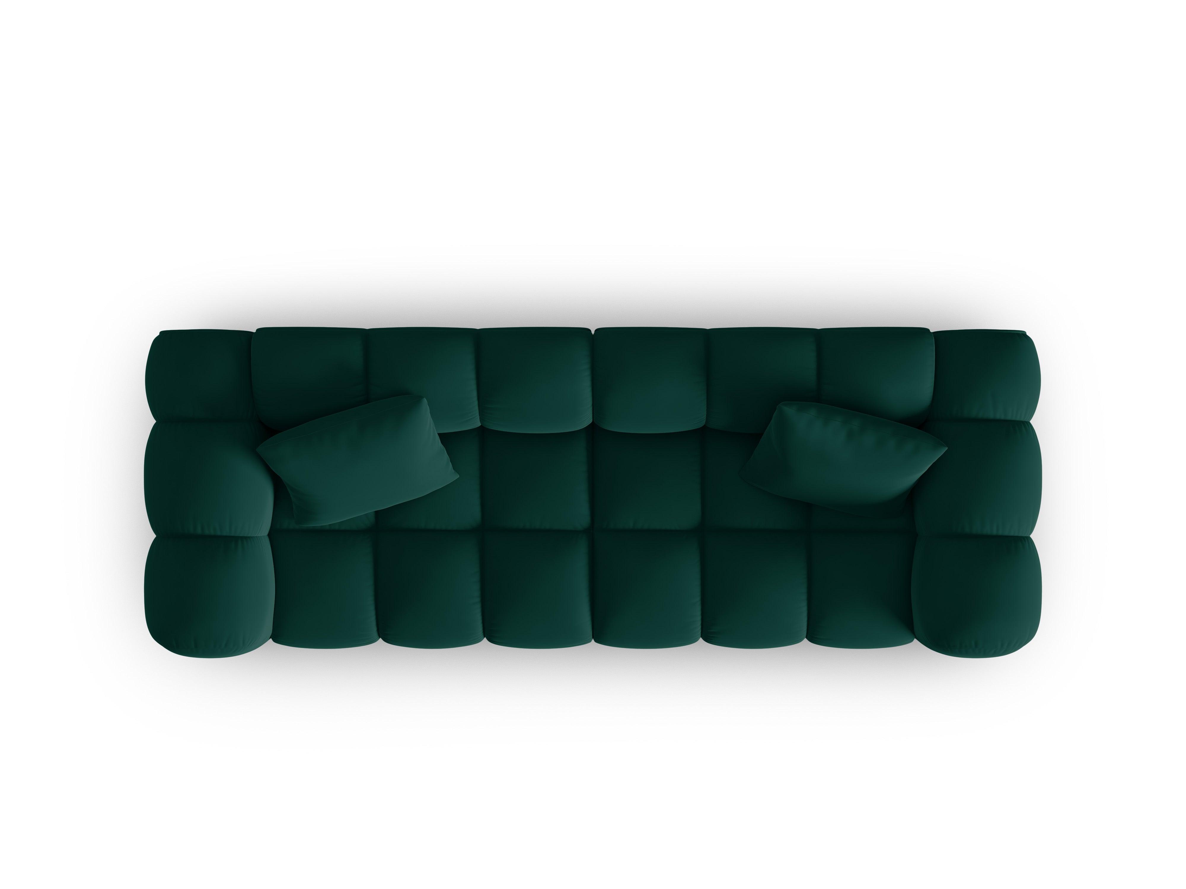 Sofa aksamitna 3-osobowa HALLEY butelkowa zieleń Windsor & Co    Eye on Design