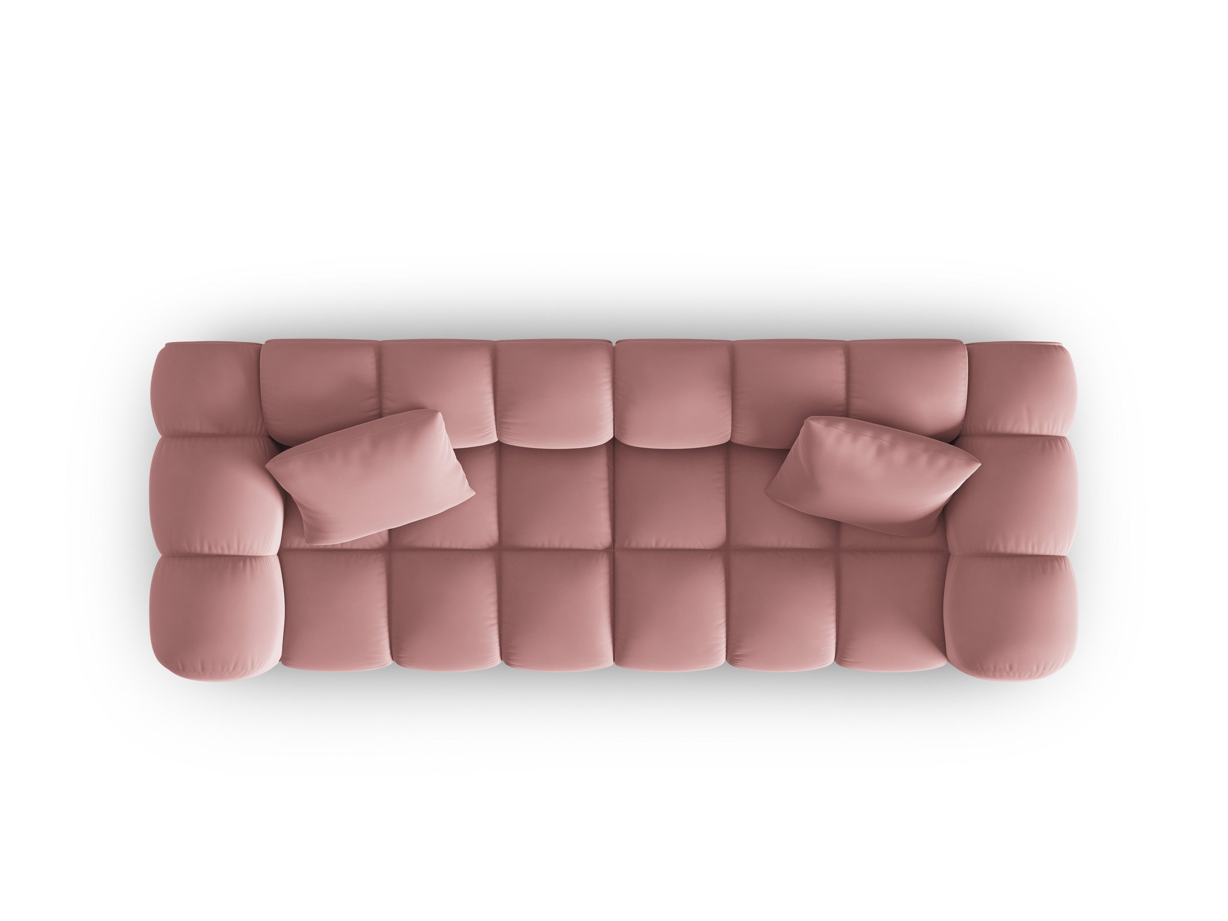 Sofa aksamitna 3-osobowa HALLEY różowy Windsor & Co    Eye on Design