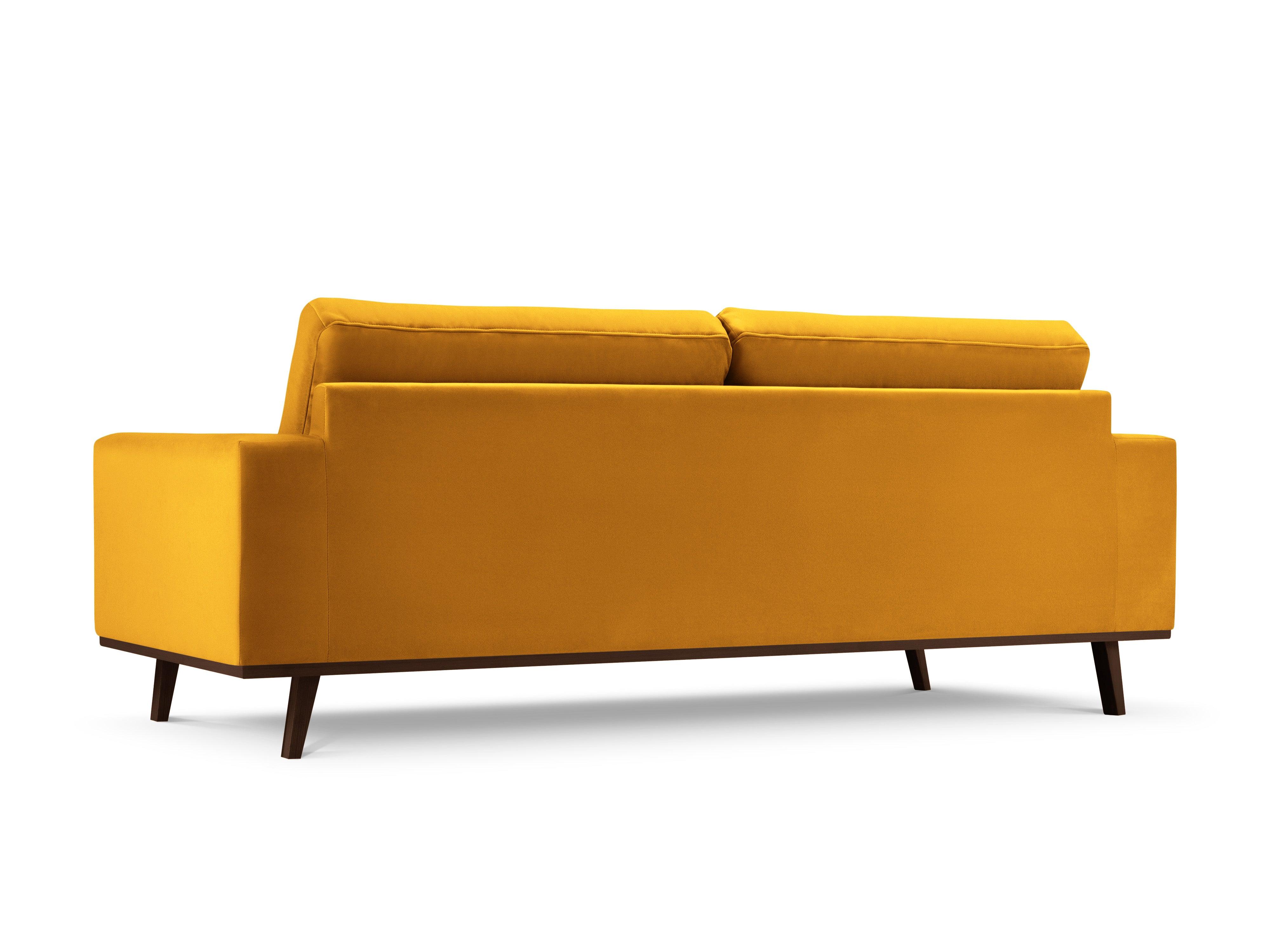 Sofa aksamitna 3-osobowa HEBE żółty Mazzini Sofas    Eye on Design