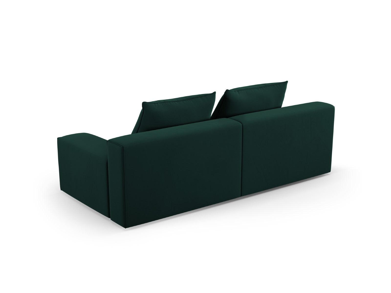 Sofa aksamitna 3-osobowa IVY butelkowa zieleń Mazzini Sofas    Eye on Design