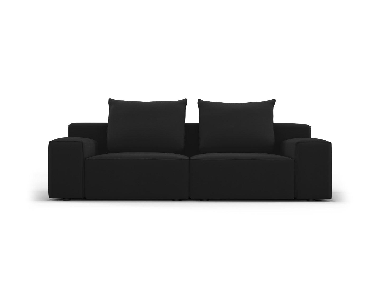 Sofa aksamitna 3-osobowa IVY czarny Mazzini Sofas    Eye on Design