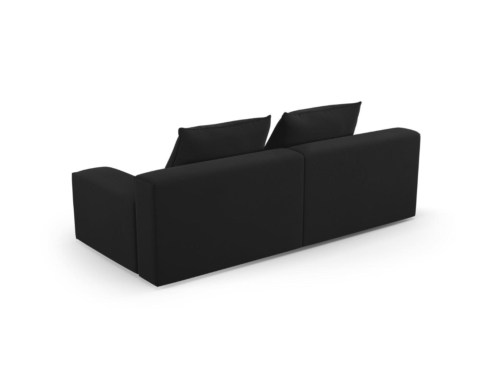 Sofa aksamitna 3-osobowa IVY czarny Mazzini Sofas    Eye on Design