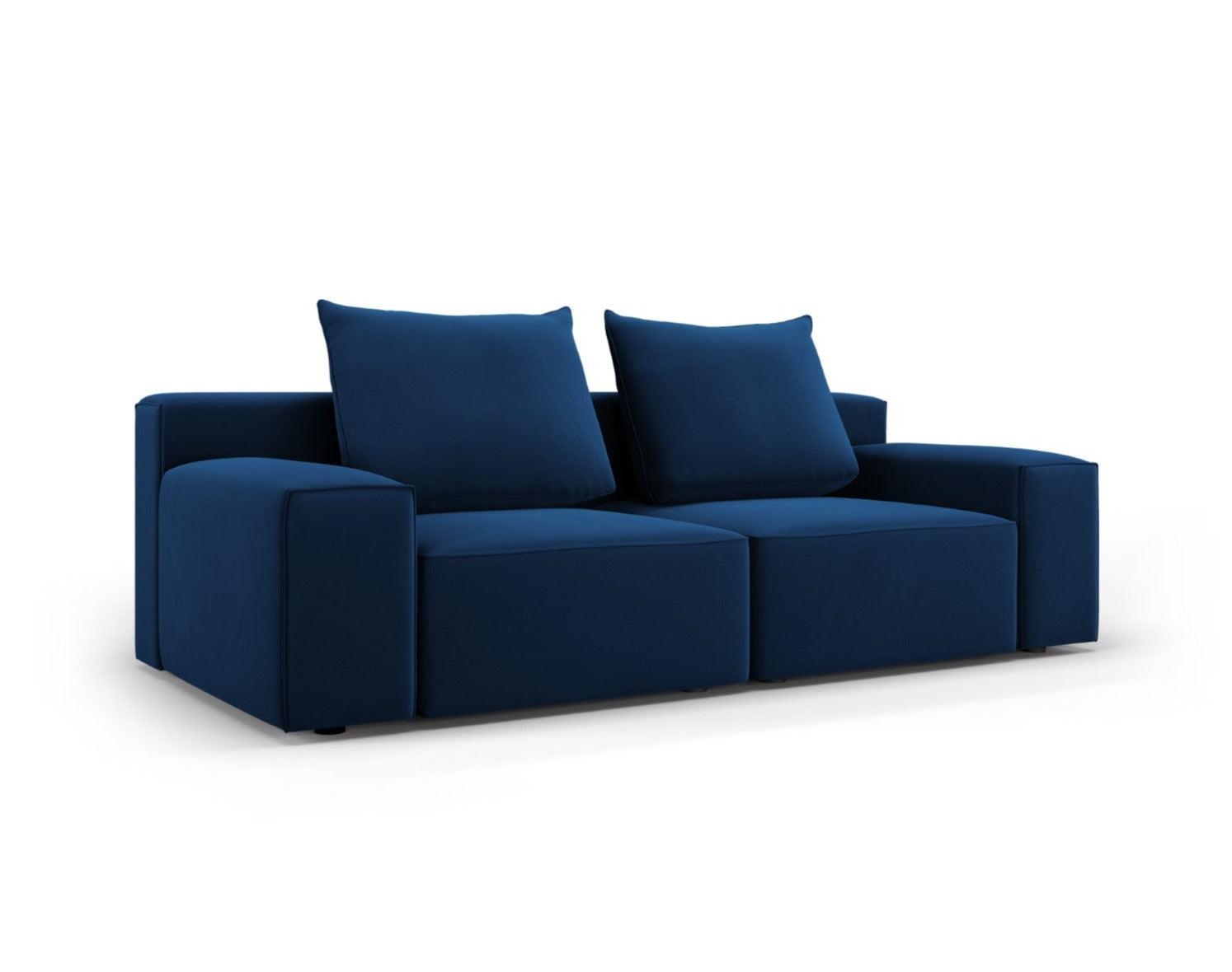 Sofa aksamitna 3-osobowa IVY granatowy Mazzini Sofas    Eye on Design