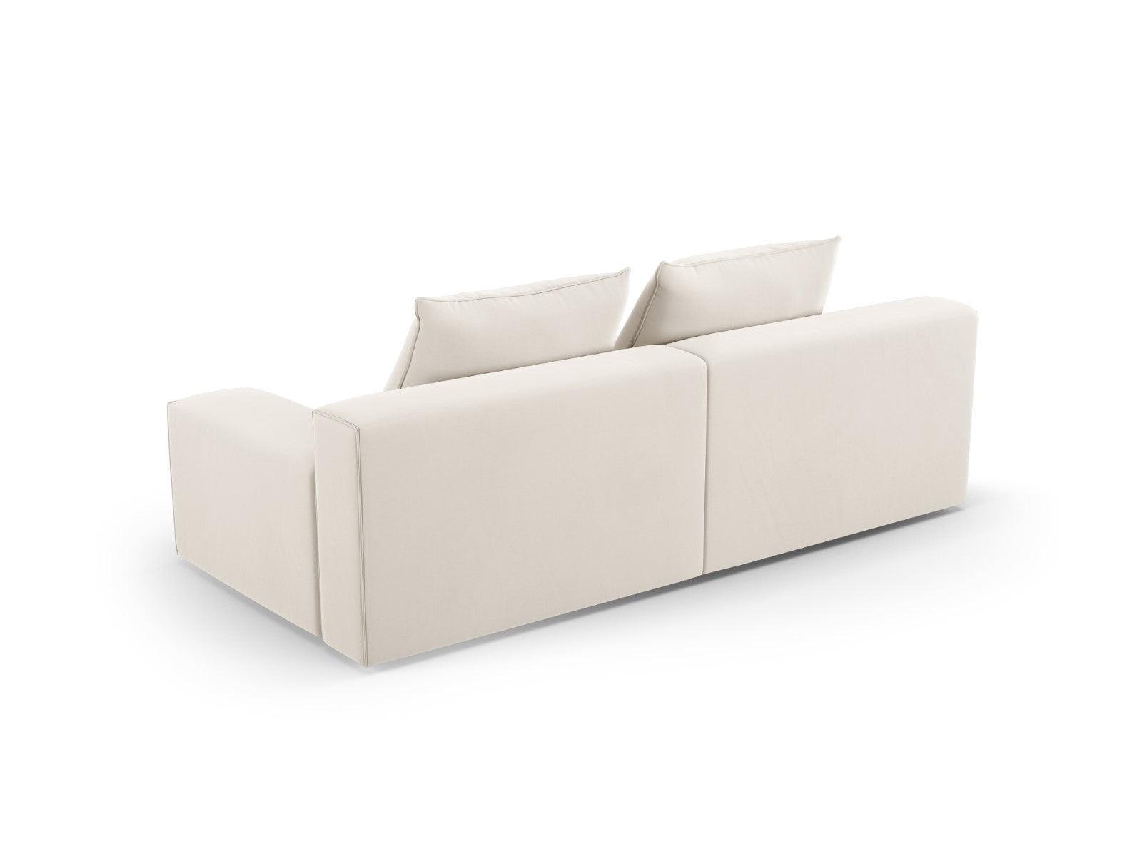 Sofa aksamitna 3-osobowa IVY jasnobeżowy Mazzini Sofas    Eye on Design