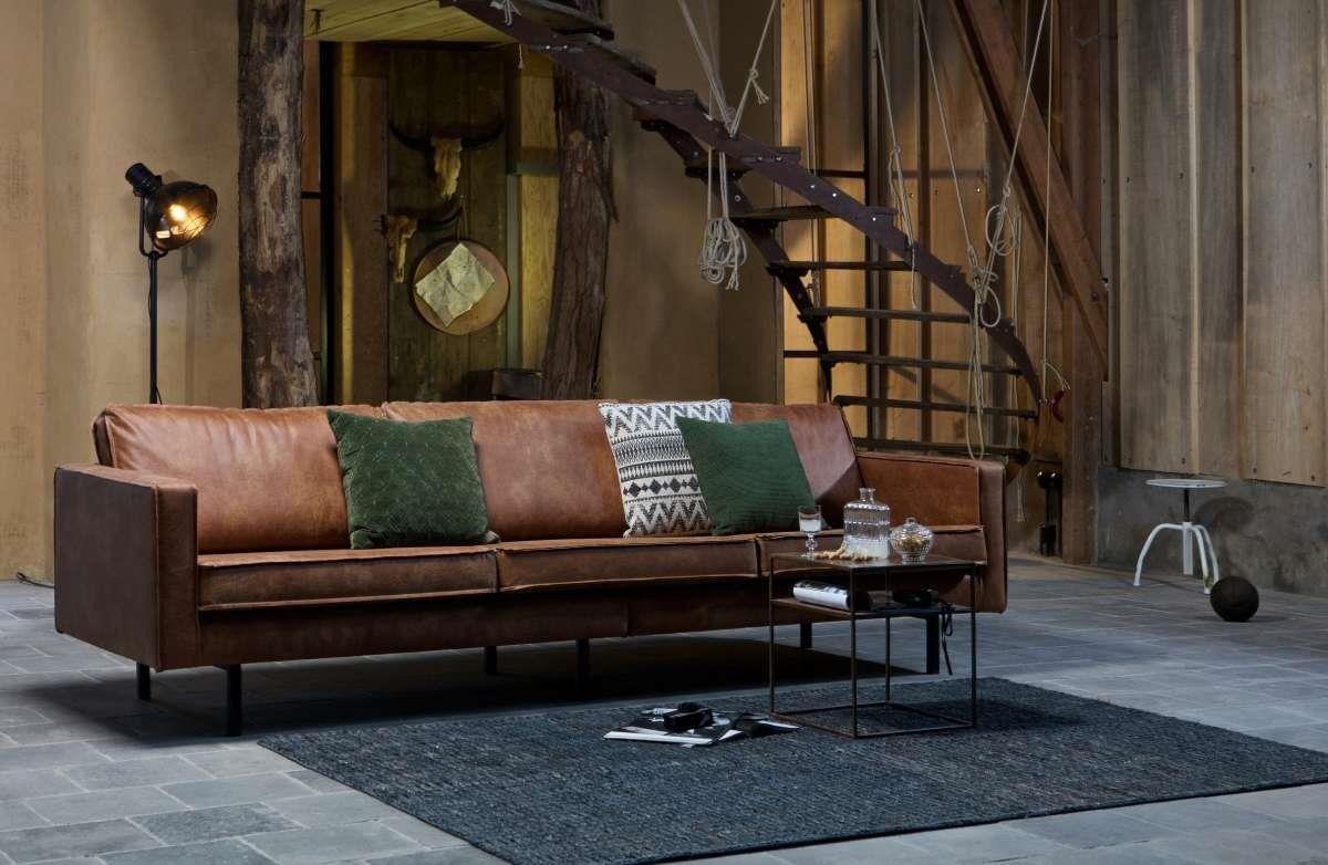 Sofa aksamitna 3-osobowa RODEO musztardowy Be Pure    Eye on Design