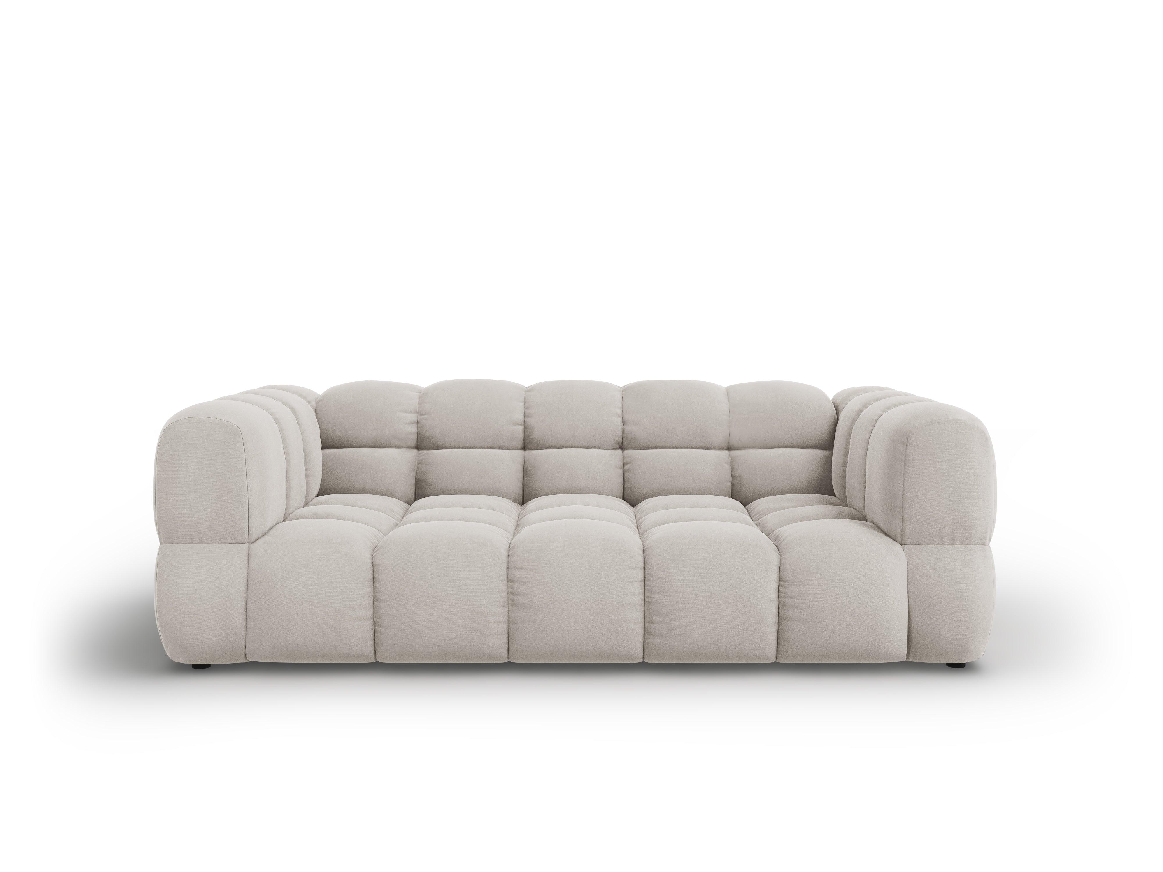 Sofa aksamitna 3-osobowa SKY kość słoniowa Cosmopolitan Design    Eye on Design