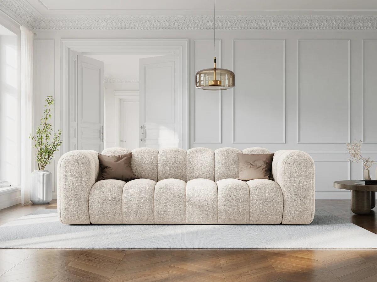 Sofa aksamitna 3-osobowa SKYLER czarny Interieurs 86    Eye on Design