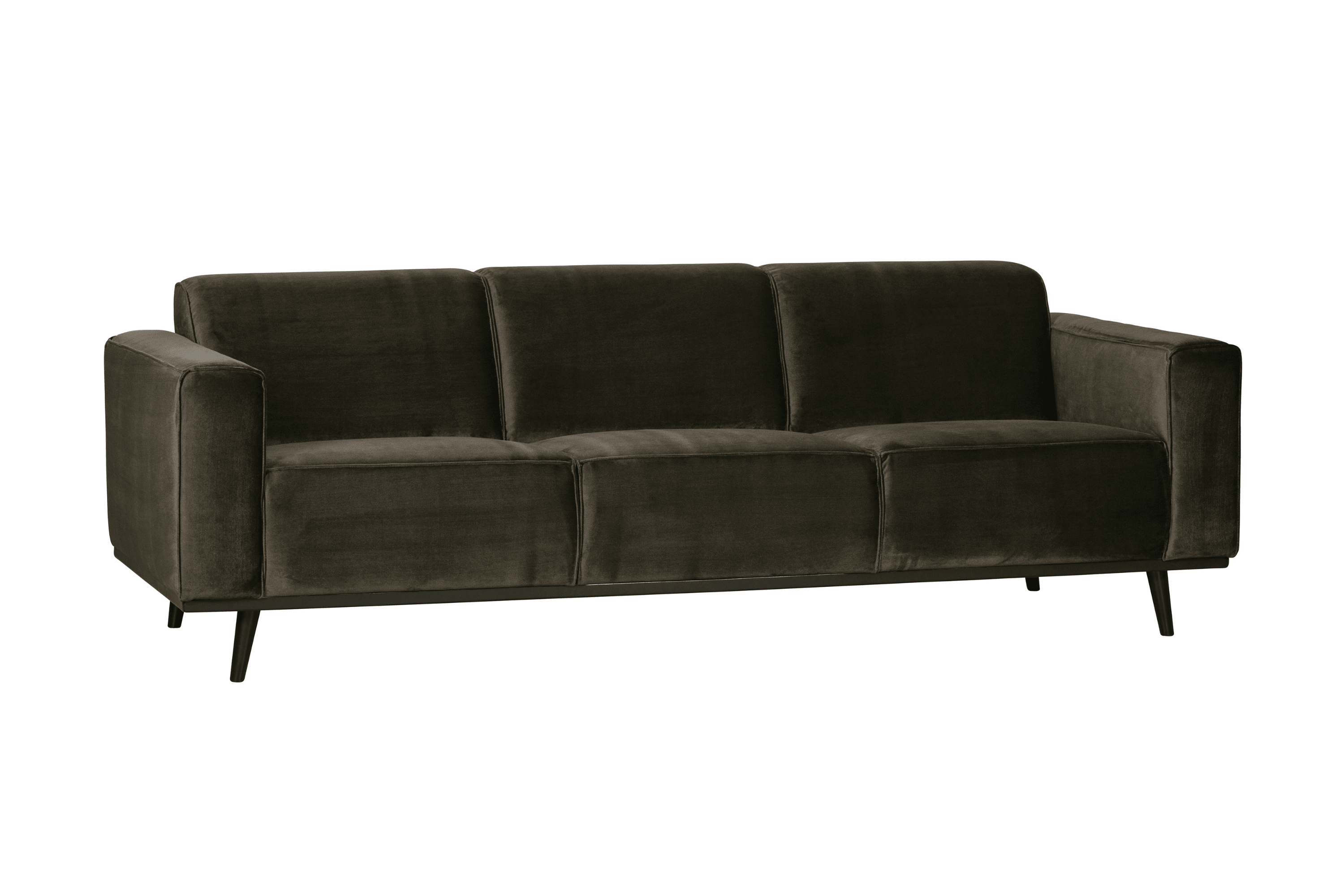 Sofa aksamitna 3-osobowa STATEMENT ciemnozielony Be Pure    Eye on Design