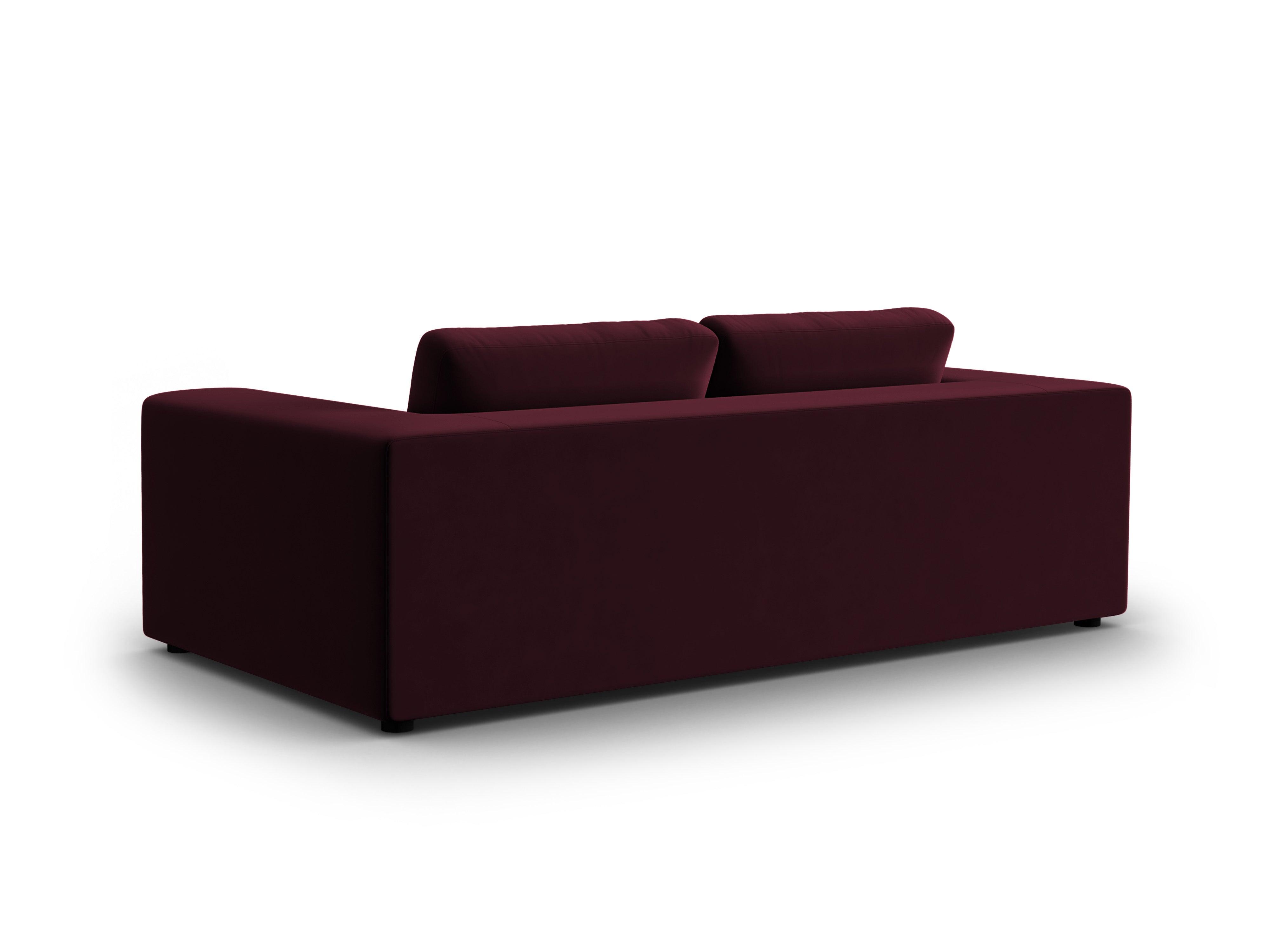 Sofa aksamitna 3-osobowa TENDANCE burgundowy CXL by Christian Lacroix    Eye on Design