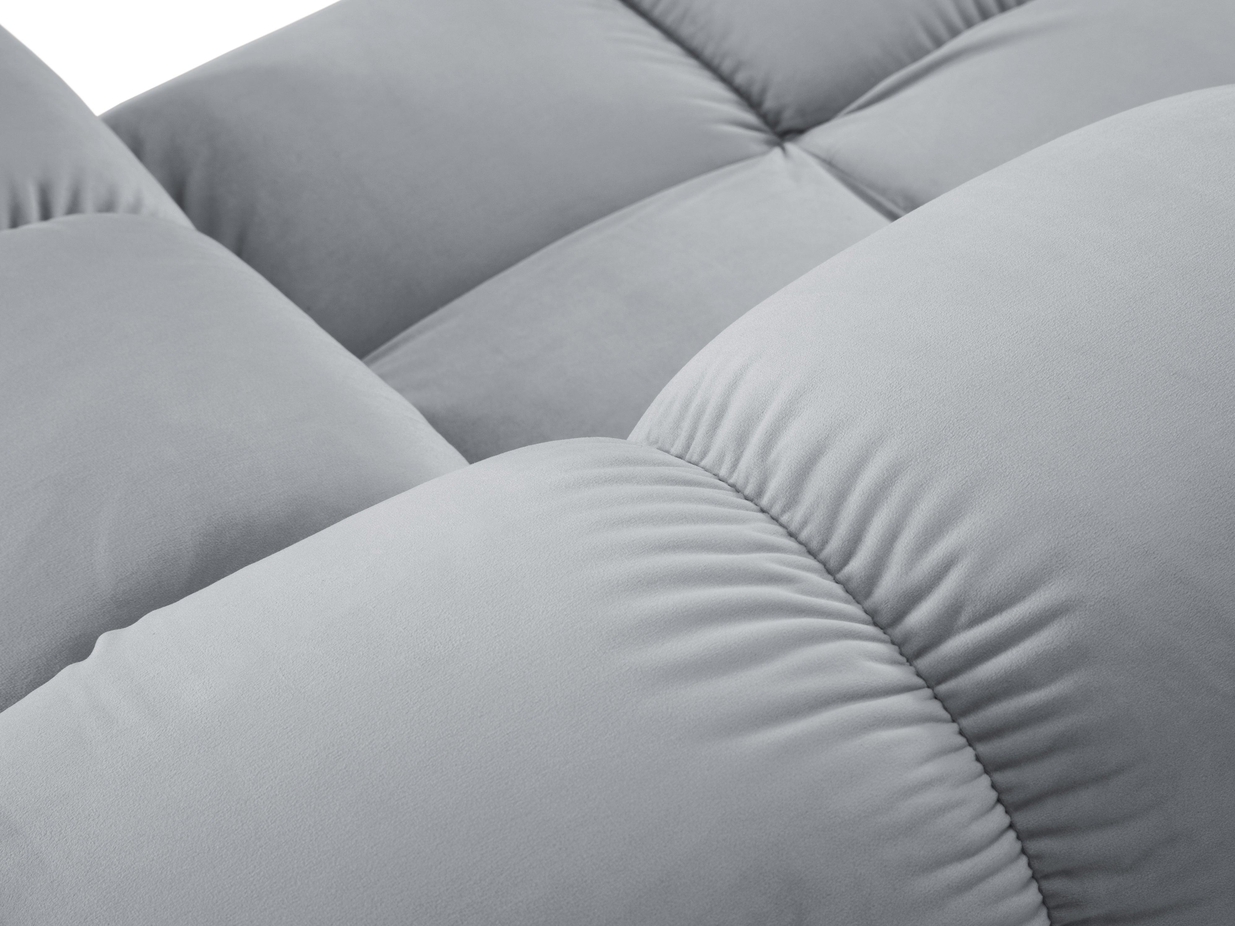 Sofa aksamitna 3-osobowa TROPEA jasnoniebieski Milo Casa    Eye on Design