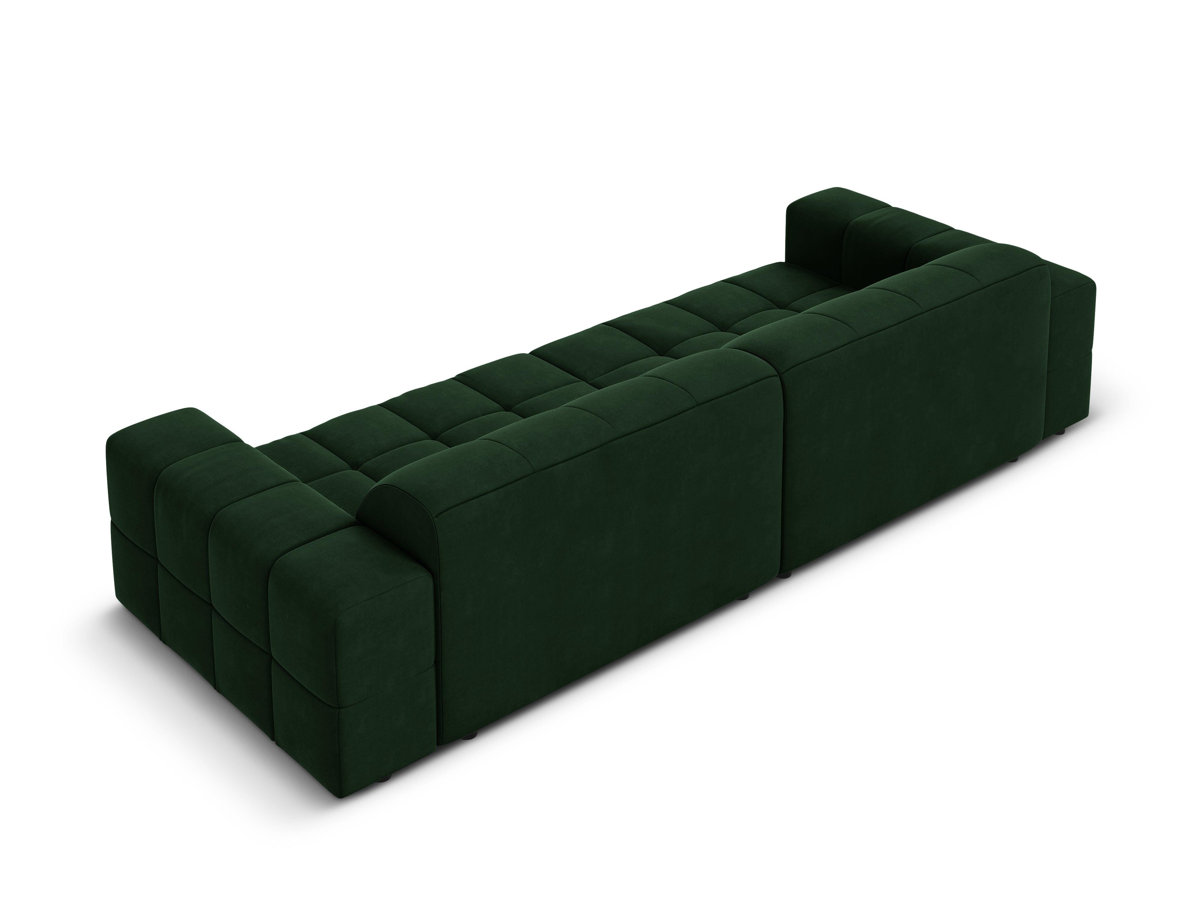 Sofa aksamitna 4-osobowa CHICAGO butelkowa zieleń Cosmopolitan Design    Eye on Design