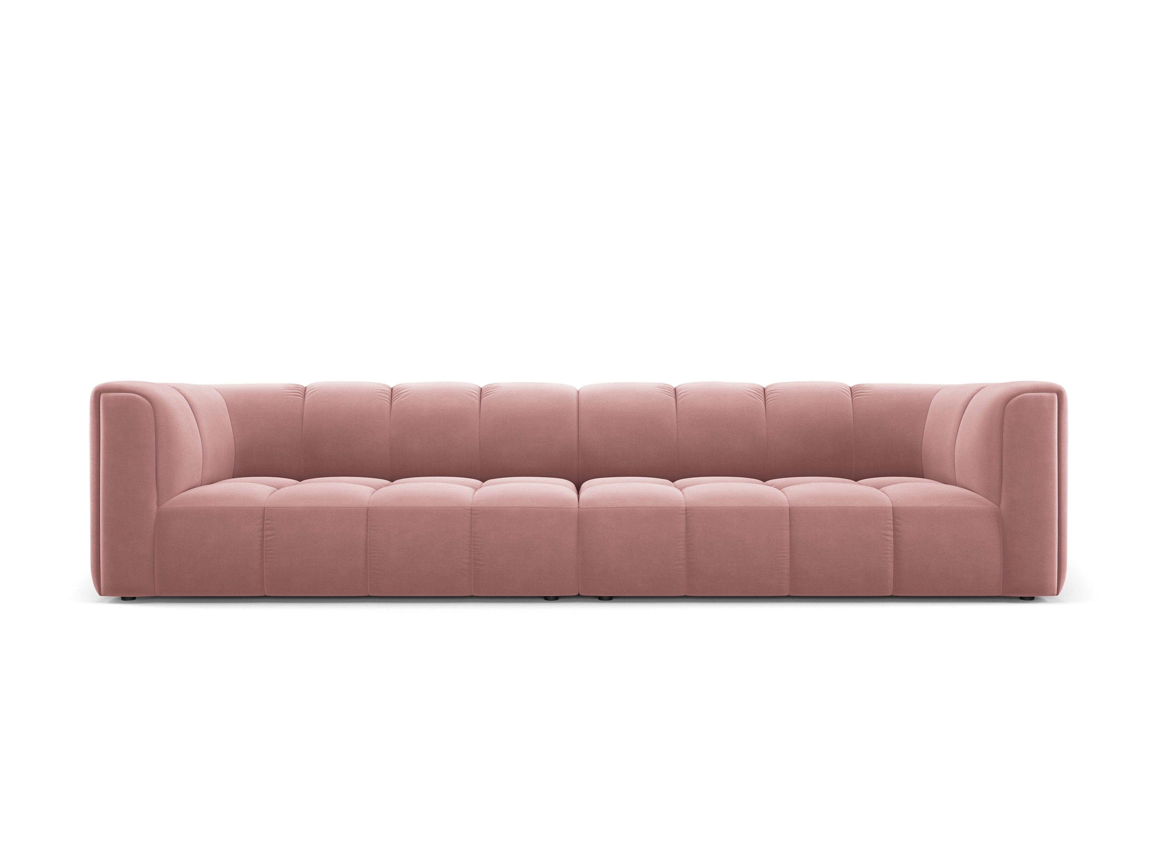 Sofa aksamitna 4-osobowa FRANCESCA różowy Milo Casa    Eye on Design