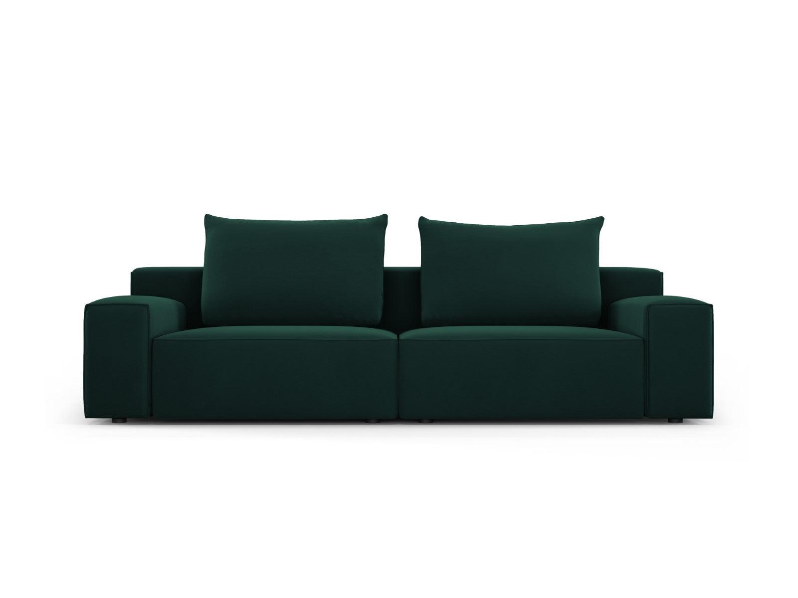 Sofa aksamitna 4-osobowa IVY butelkowa zieleń Mazzini Sofas    Eye on Design