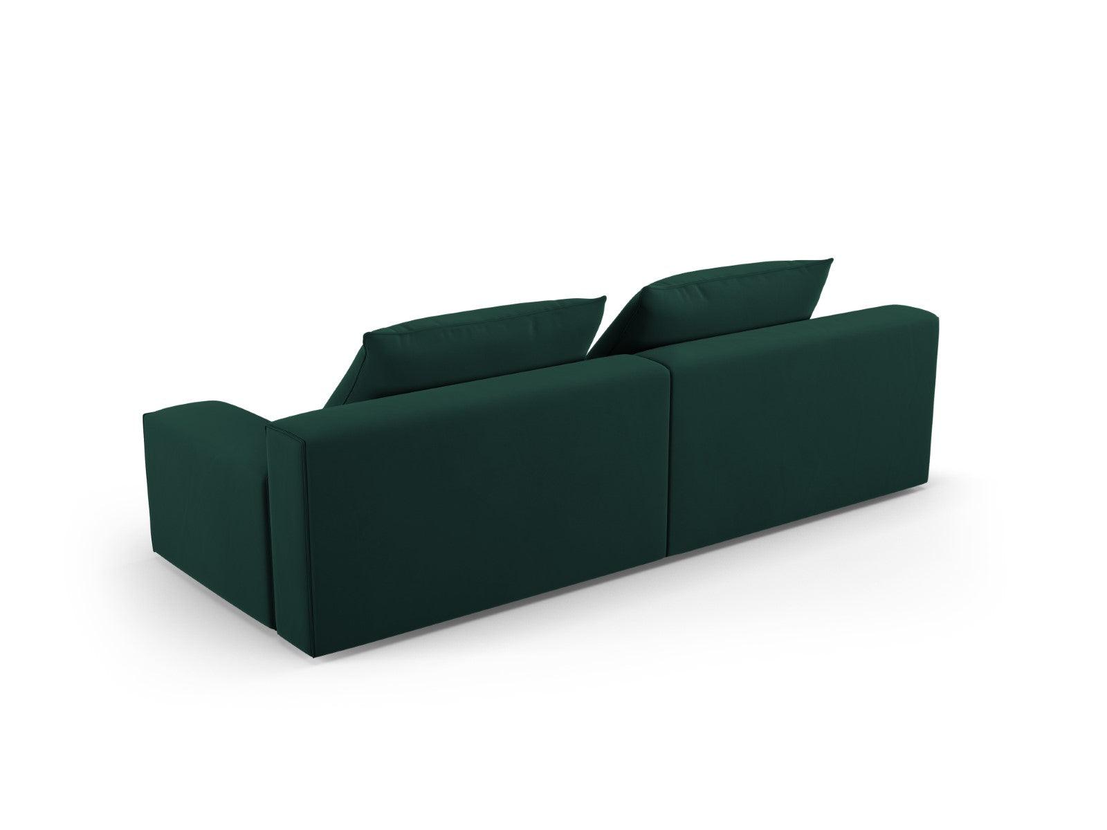 Sofa aksamitna 4-osobowa IVY butelkowa zieleń Mazzini Sofas    Eye on Design