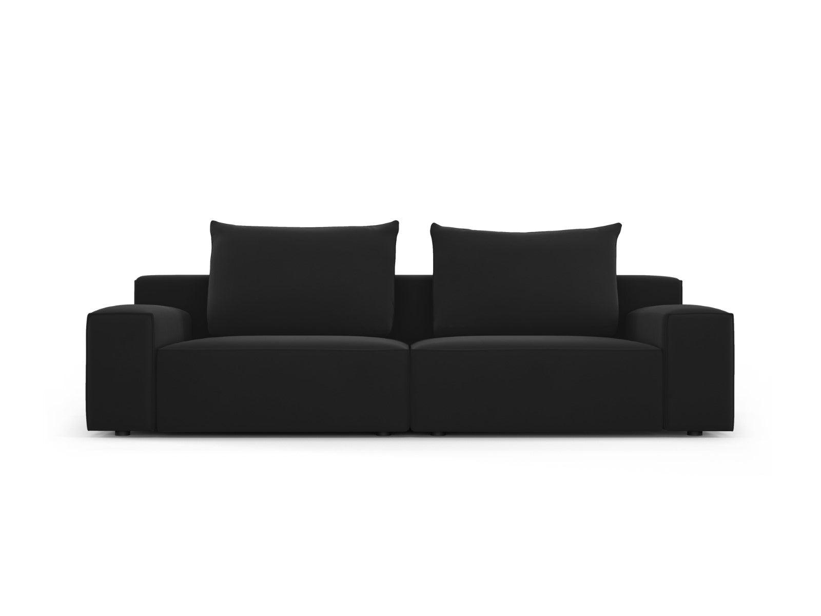 Sofa aksamitna 4-osobowa IVY czarny Mazzini Sofas    Eye on Design