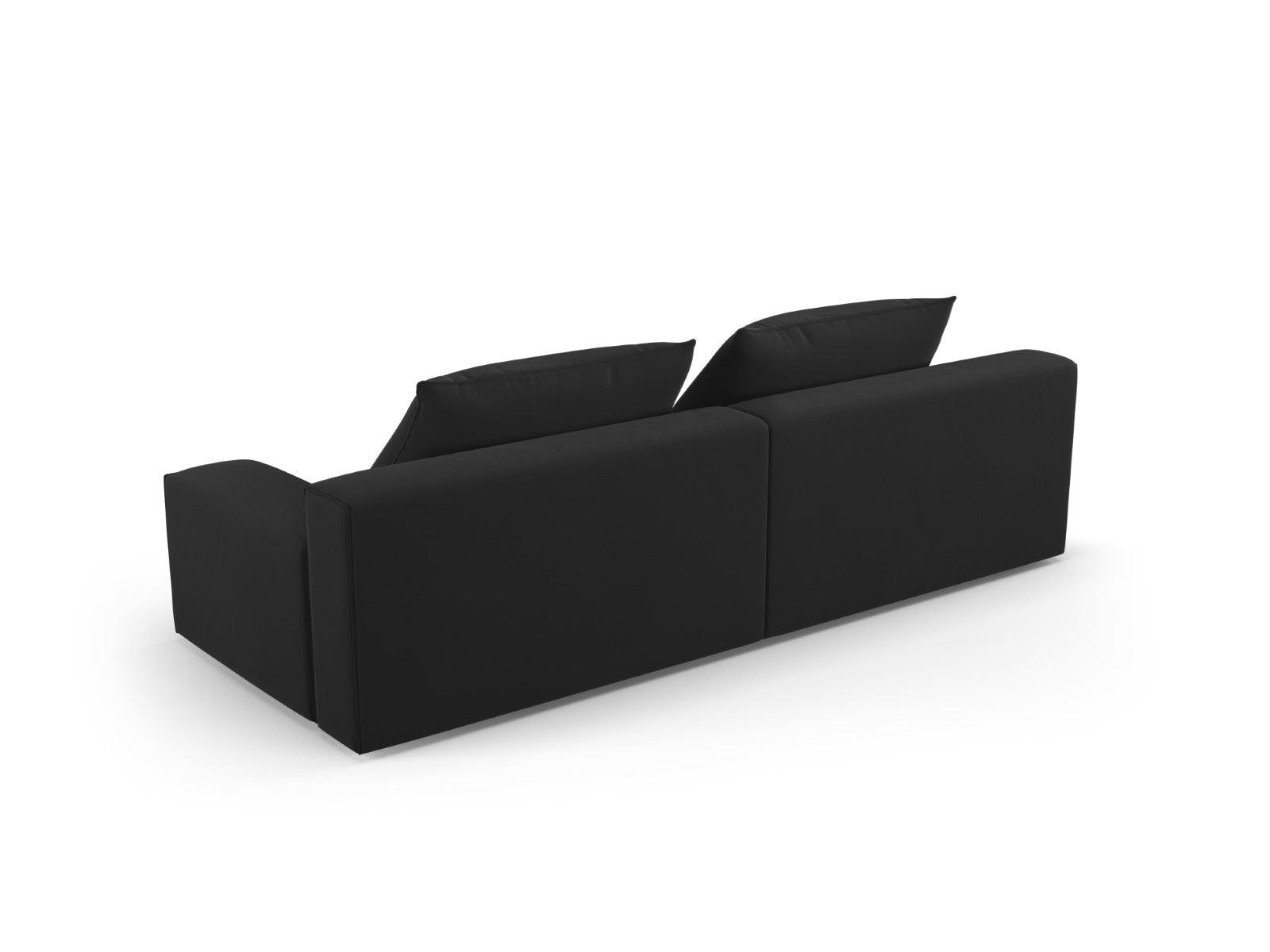 Sofa aksamitna 4-osobowa IVY czarny Mazzini Sofas    Eye on Design