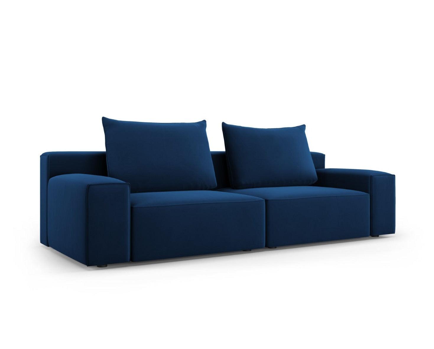 Sofa aksamitna 4-osobowa IVY granatowy Mazzini Sofas    Eye on Design