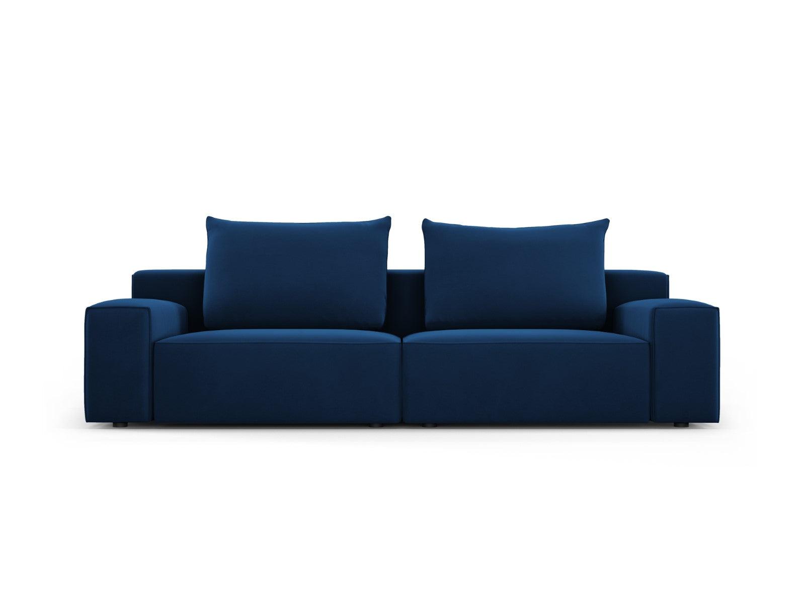 Sofa aksamitna 4-osobowa IVY granatowy Mazzini Sofas    Eye on Design