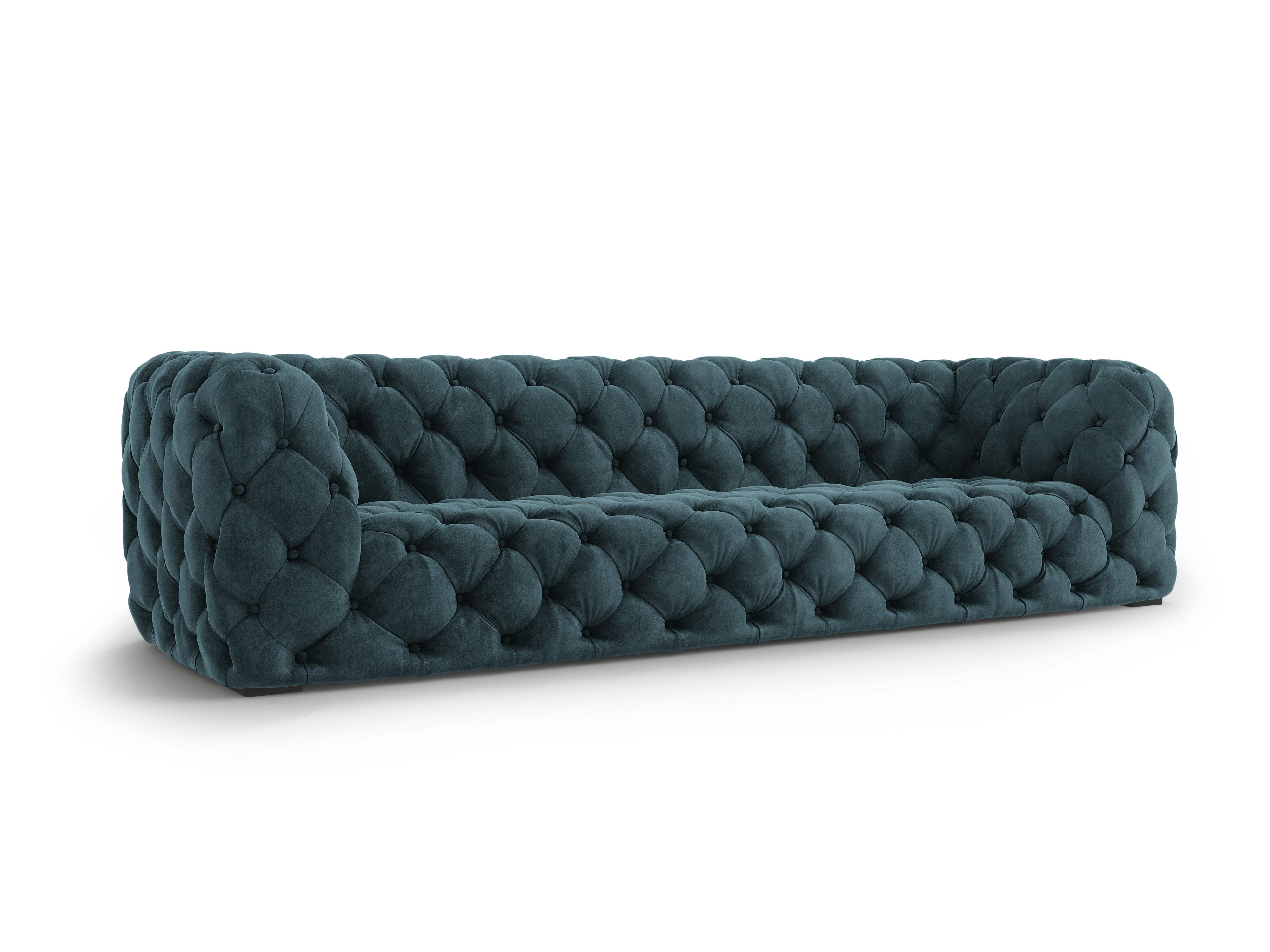 Sofa aksamitna 4-osobowa LOGE petrol Windsor & Co    Eye on Design