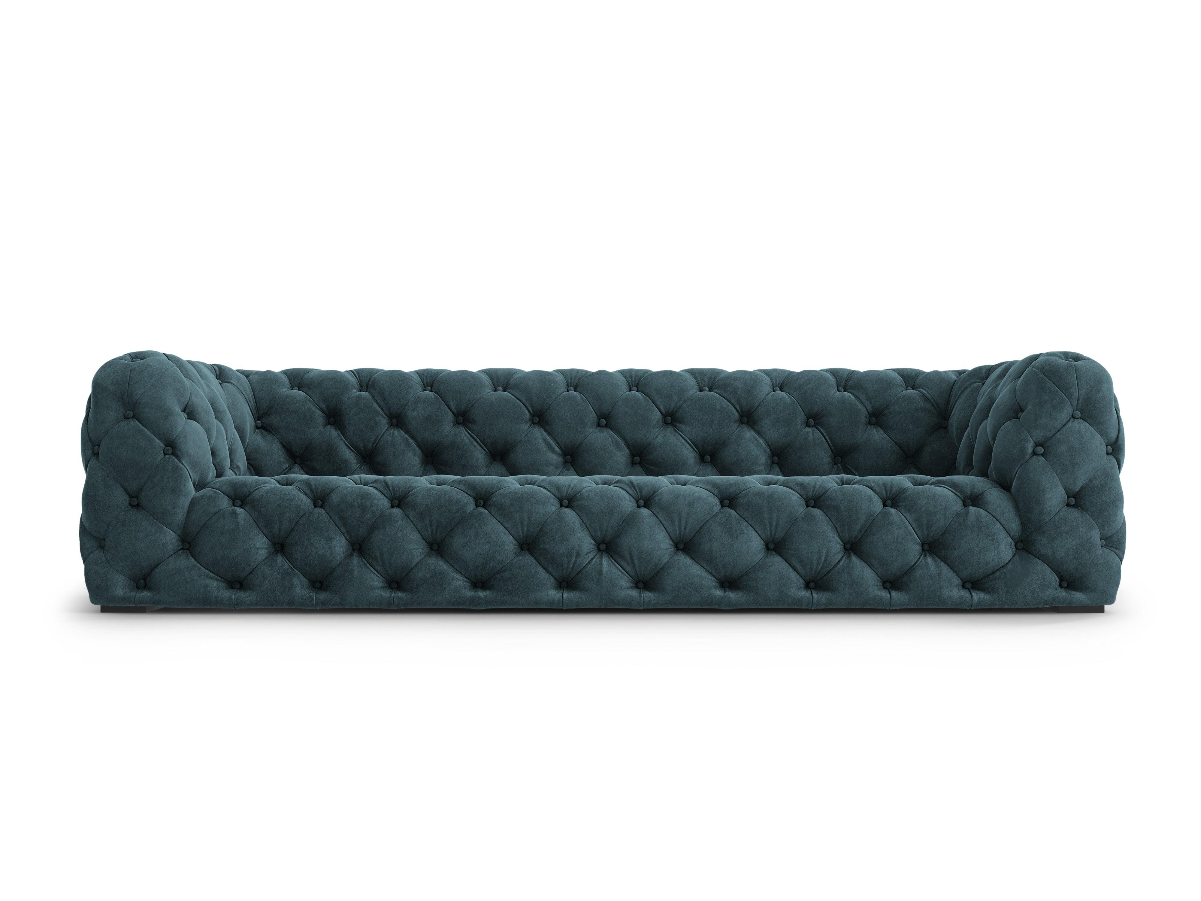 Sofa aksamitna 4-osobowa LOGE petrol Windsor & Co    Eye on Design