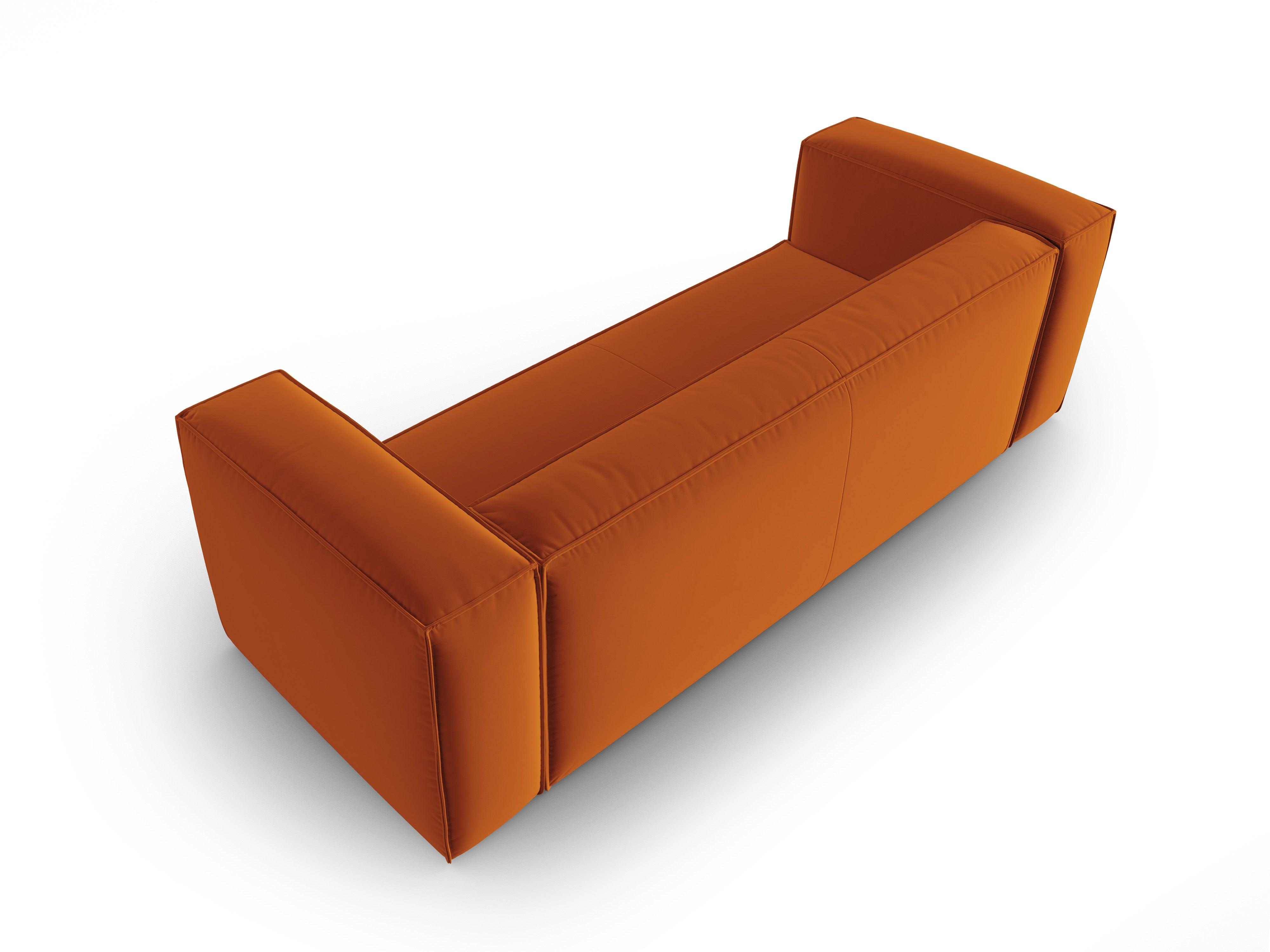 Sofa aksamitna 4-osobowa MACKAY terracotta Cosmopolitan Design    Eye on Design