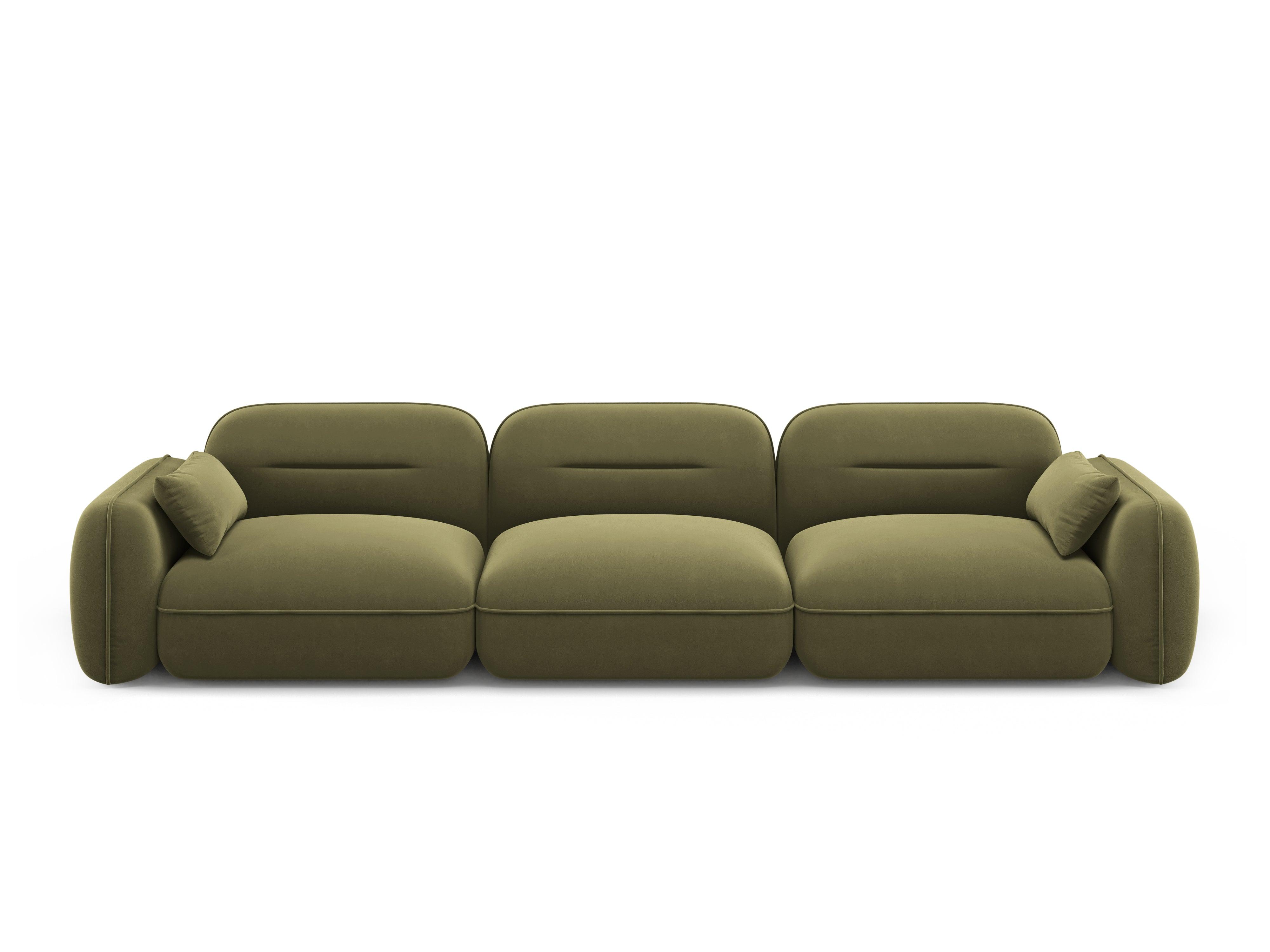 Sofa modułowa aksamitna 4-osobowa SYDNEY jasnozielony Cosmopolitan Design    Eye on Design