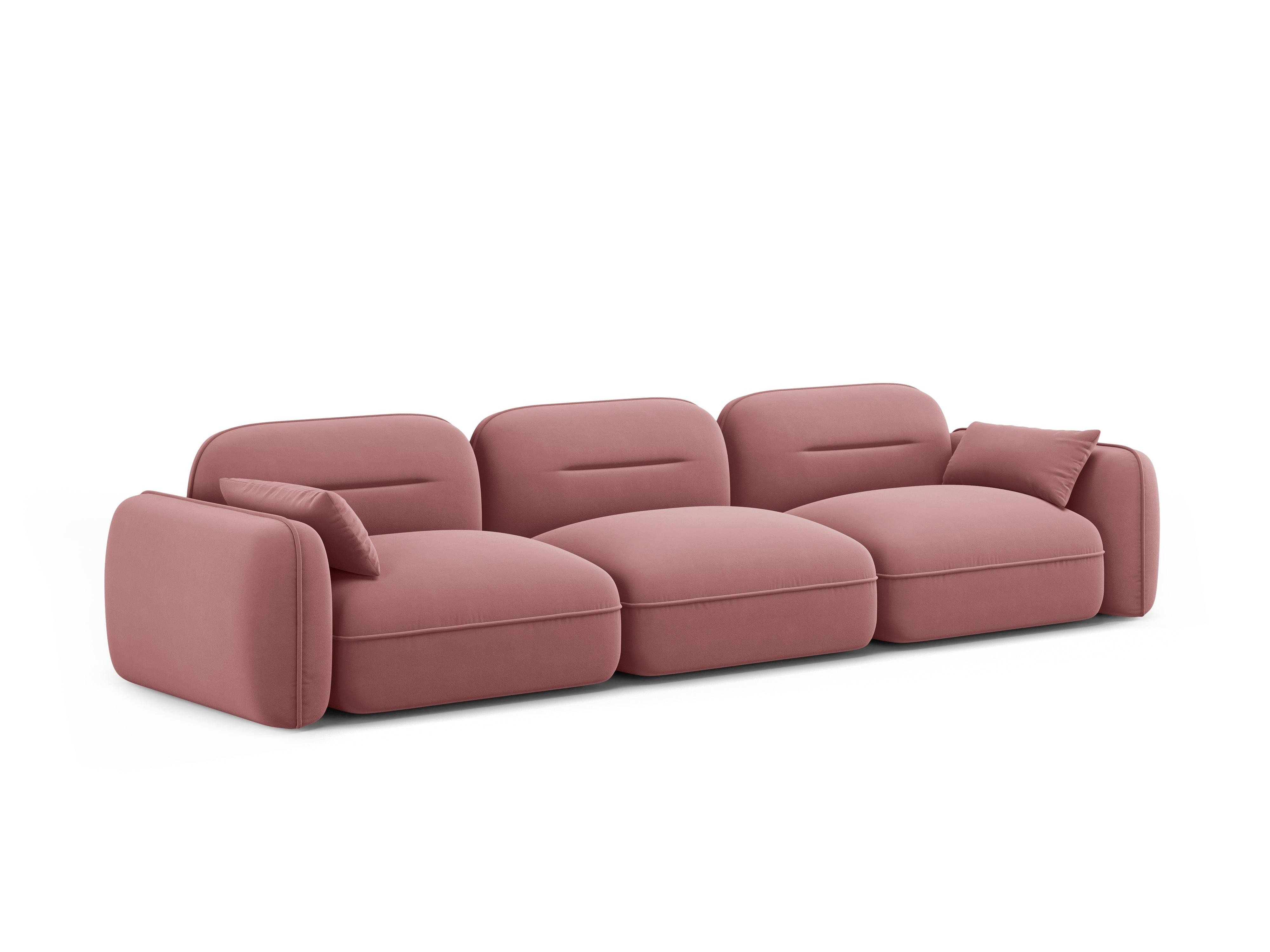 Sofa modułowa aksamitna 4-osobowa SYDNEY łososiowy Cosmopolitan Design    Eye on Design