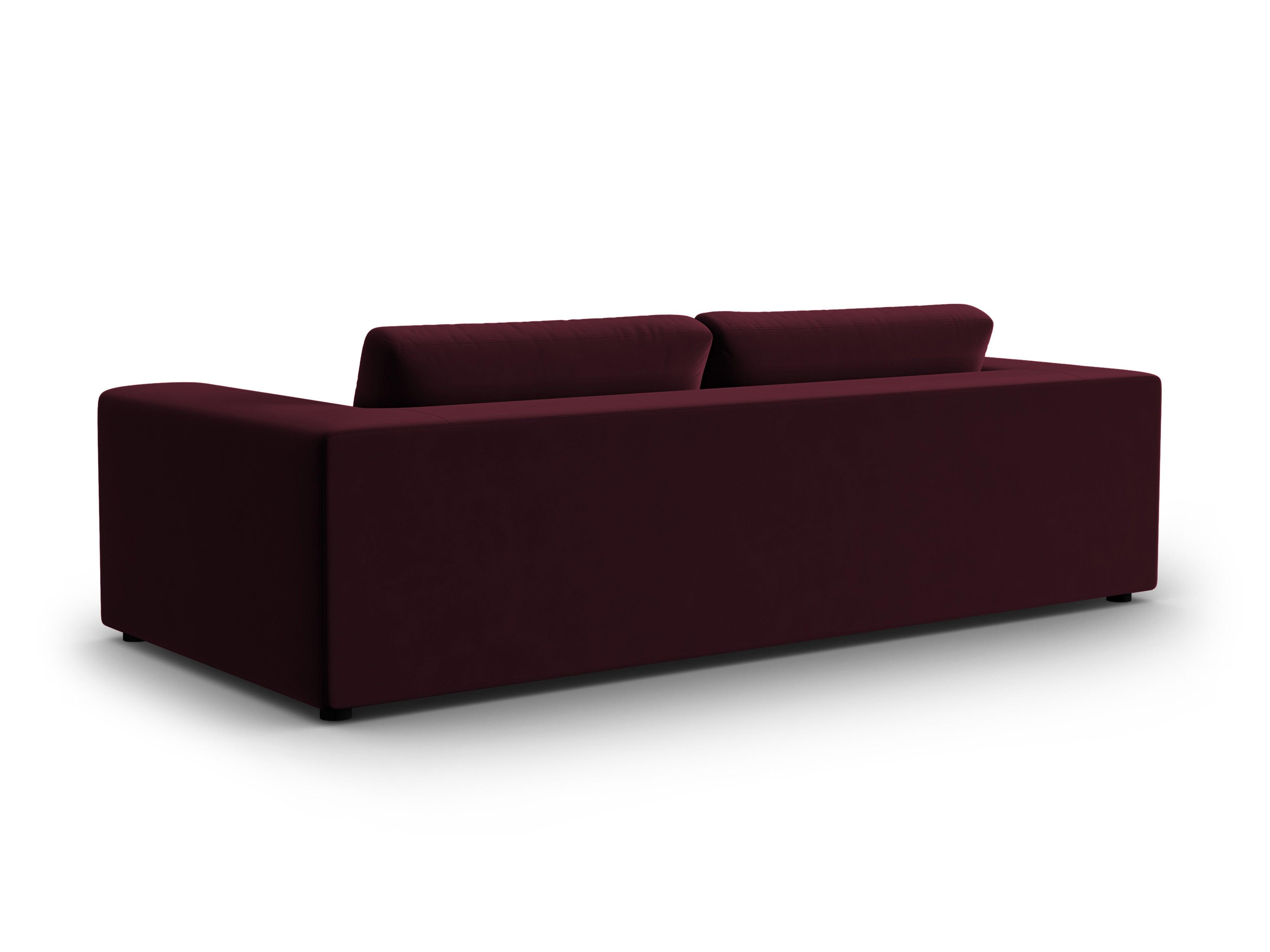 Sofa aksamitna 4-osobowa TENDANCE burgundowy CXL by Christian Lacroix    Eye on Design