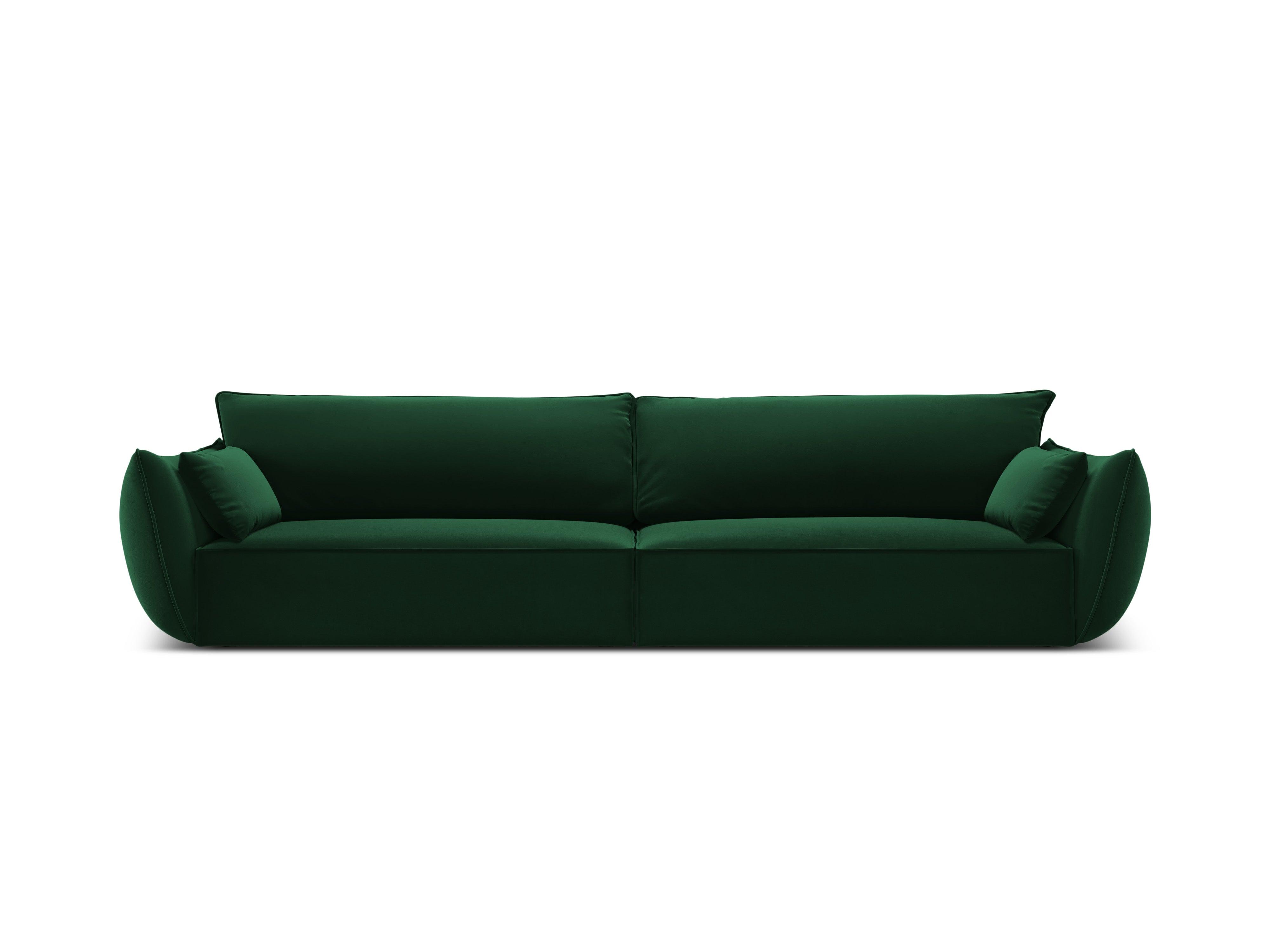 Sofa aksamitna 4-osobowa VANDA butelkowa zieleń Mazzini Sofas    Eye on Design