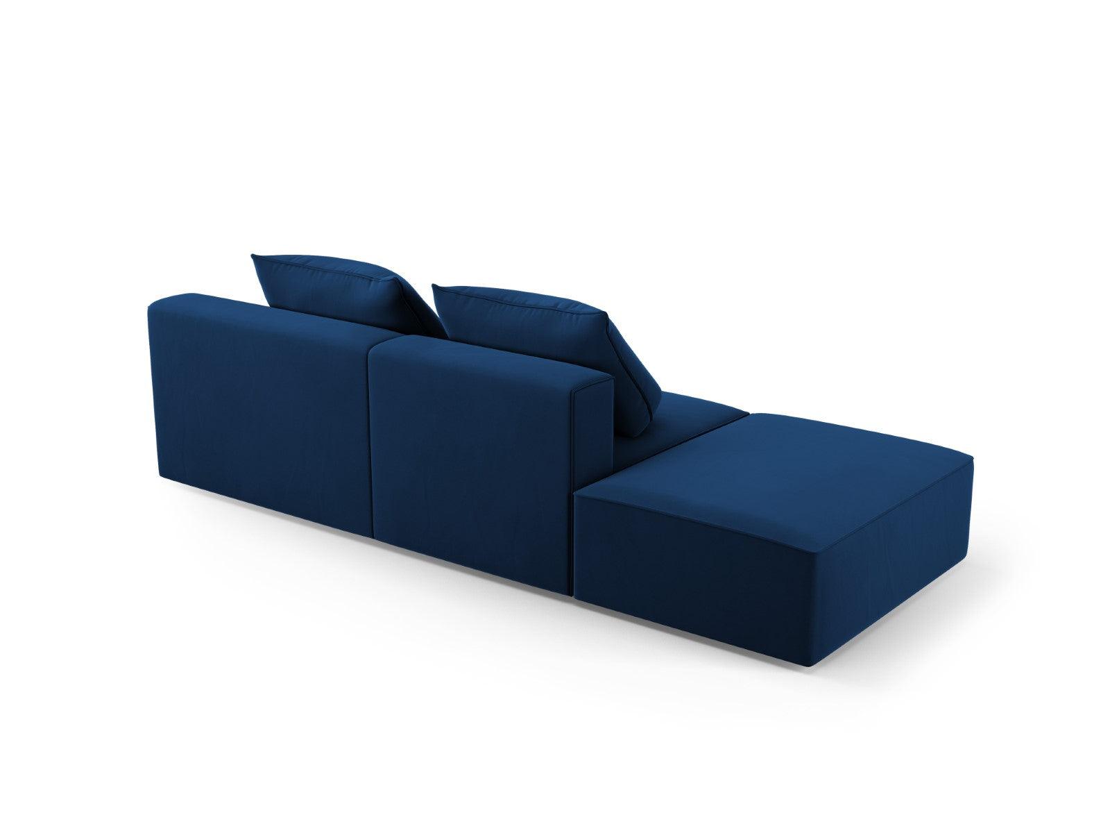 Sofa aksamitna lewostronna 4-osobowa IVY granatowy Mazzini Sofas    Eye on Design