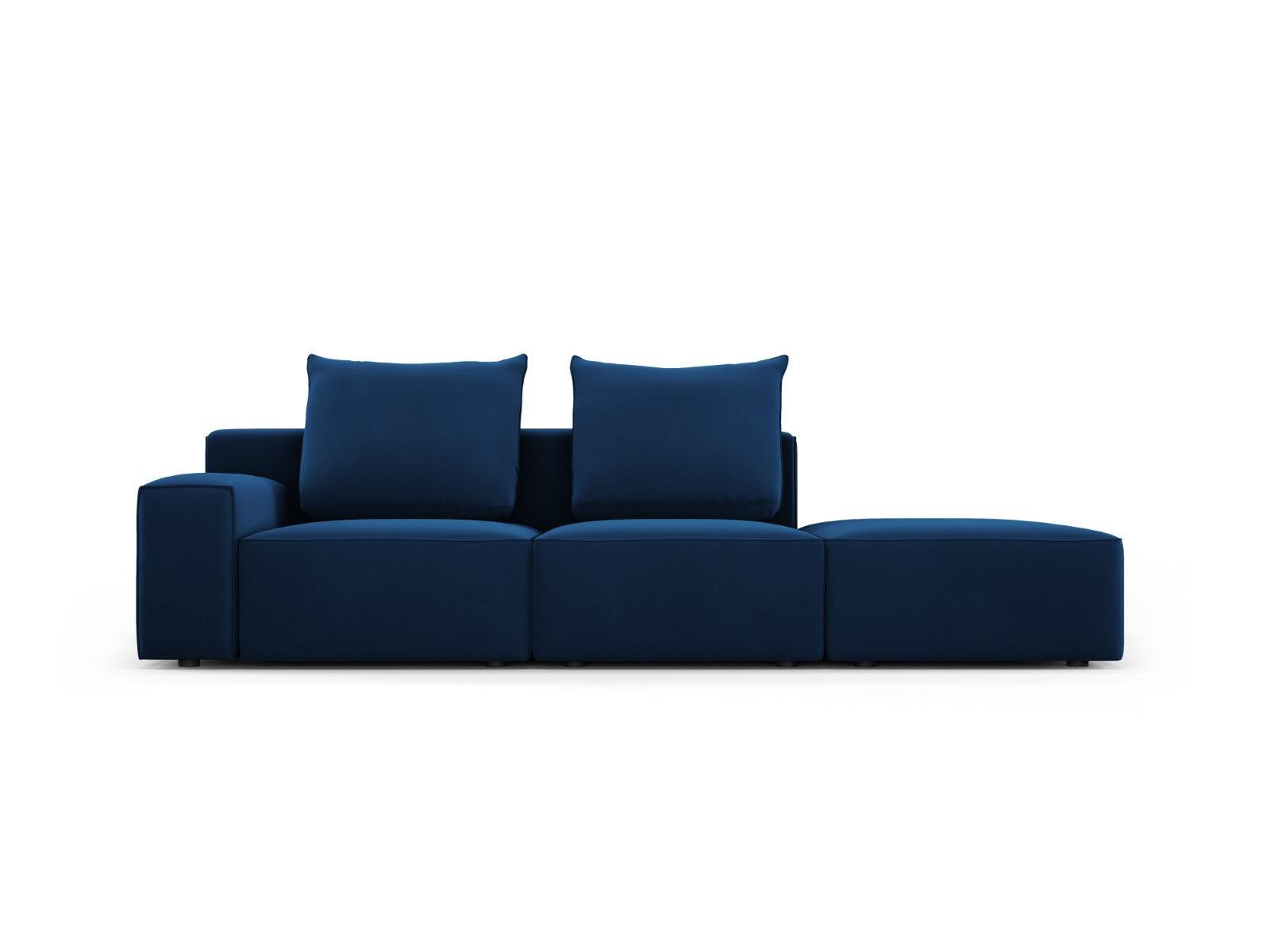 Sofa aksamitna prawostronna 4-osobowa IVY granatowy Mazzini Sofas    Eye on Design