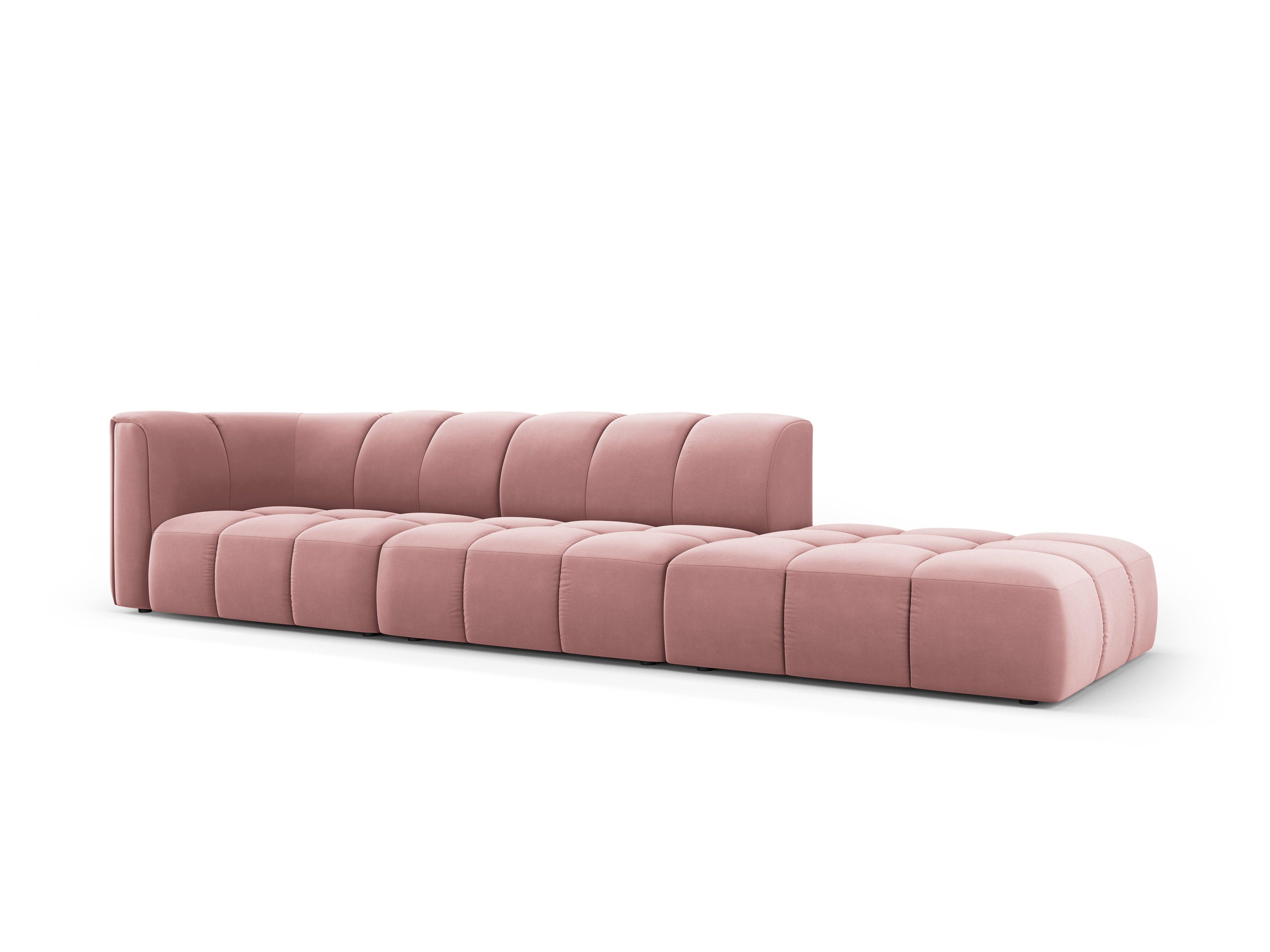 Sofa aksamitna prawostronna FRANCESCA różowy Milo Casa    Eye on Design