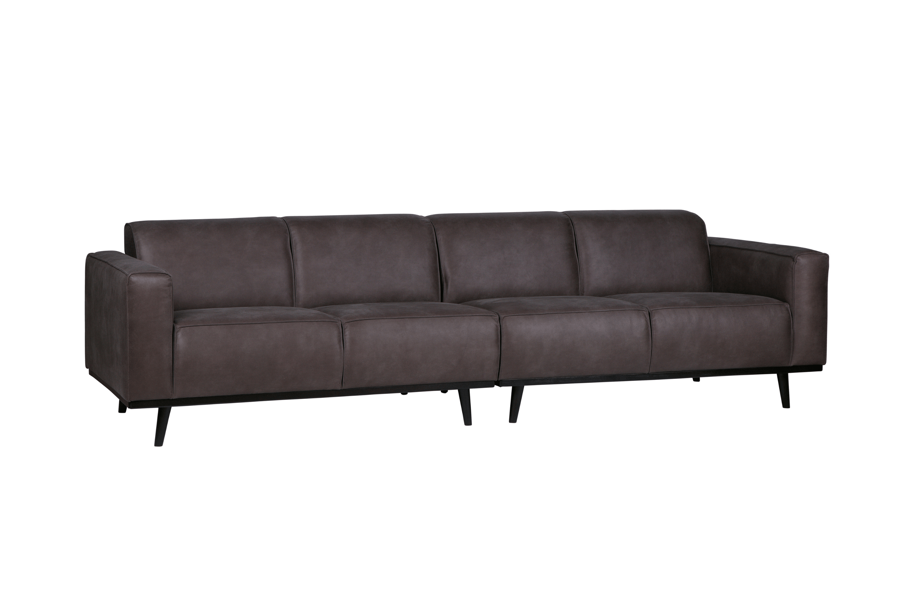 Sofa ekoskóra 4-osobowa STATEMENT ciemnoszary Be Pure 280 cm   Eye on Design