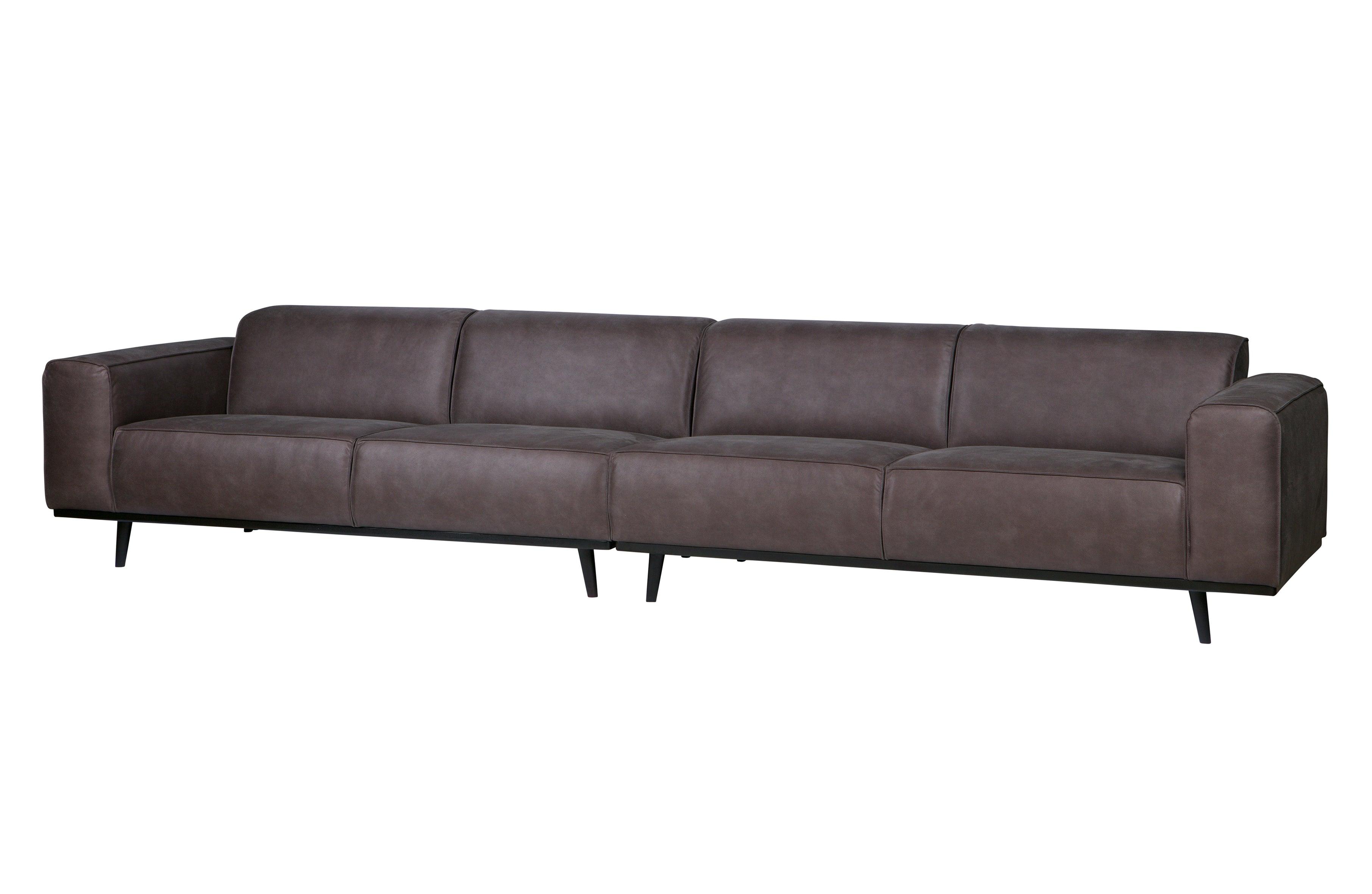 Sofa ekoskóra 4-osobowa STATEMENT ciemnoszary Be Pure    Eye on Design