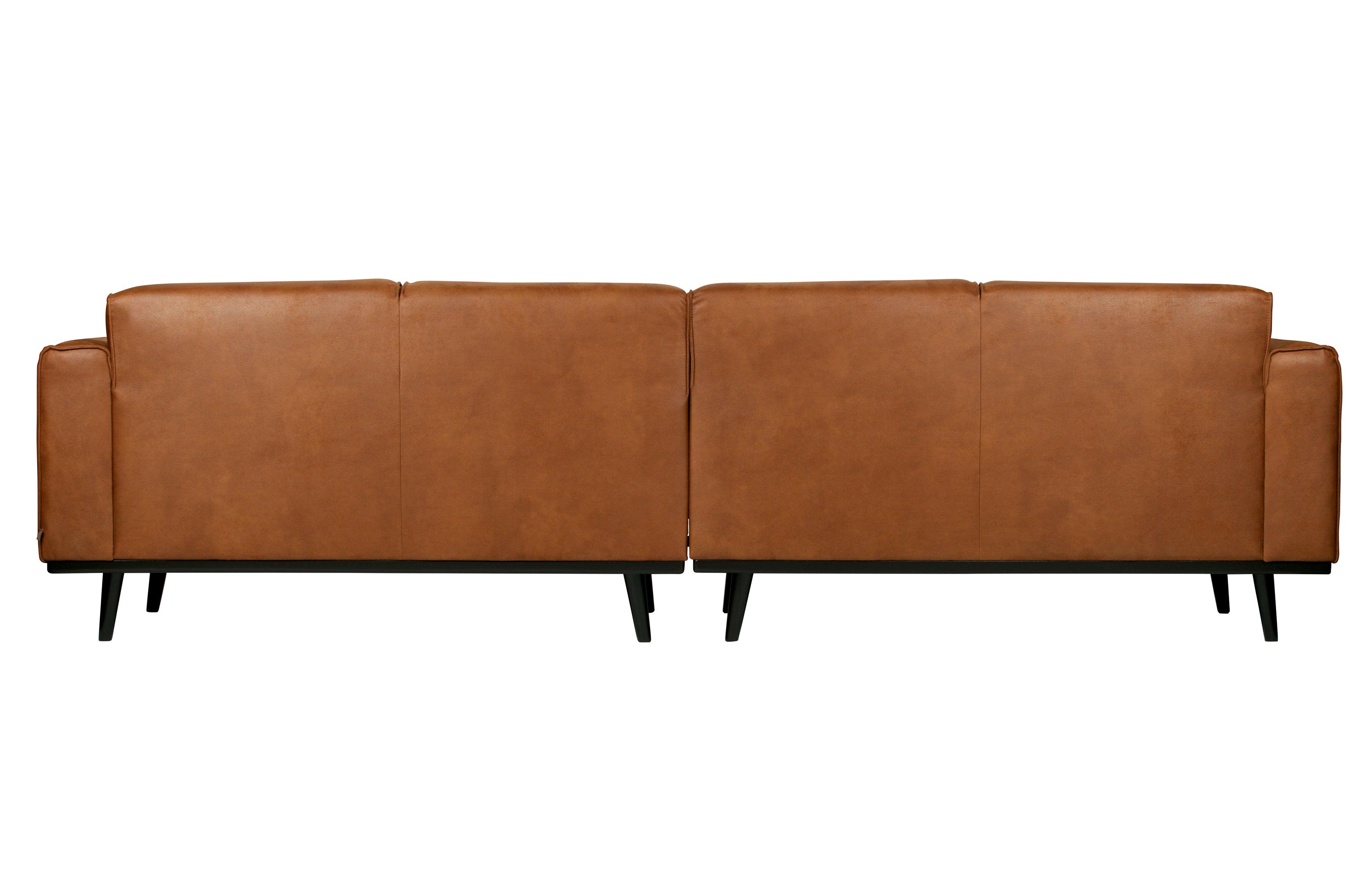 Sofa ekoskóra 4-osobowa STATEMENT koniakowy Be Pure    Eye on Design